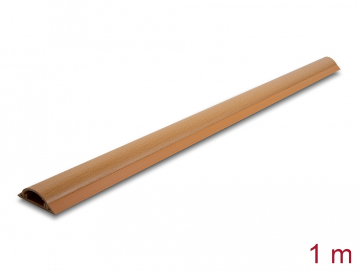 Delock Conduite De Câble Autoadhésive 50 X 13 Mm - Longueur 1 M, Apparence Bois