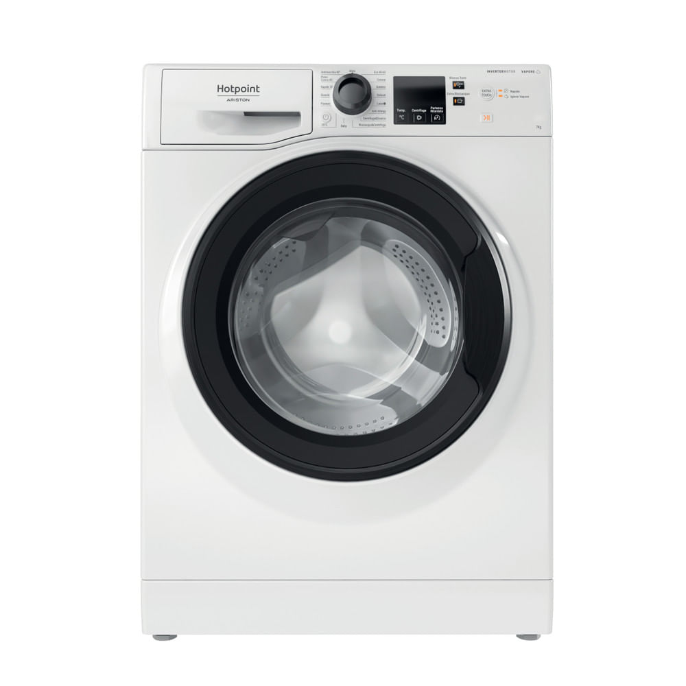 Lave Linge Charge Avant Hotpoint 7kg Technologie De Convertisseur Blanc 60x54x85cm