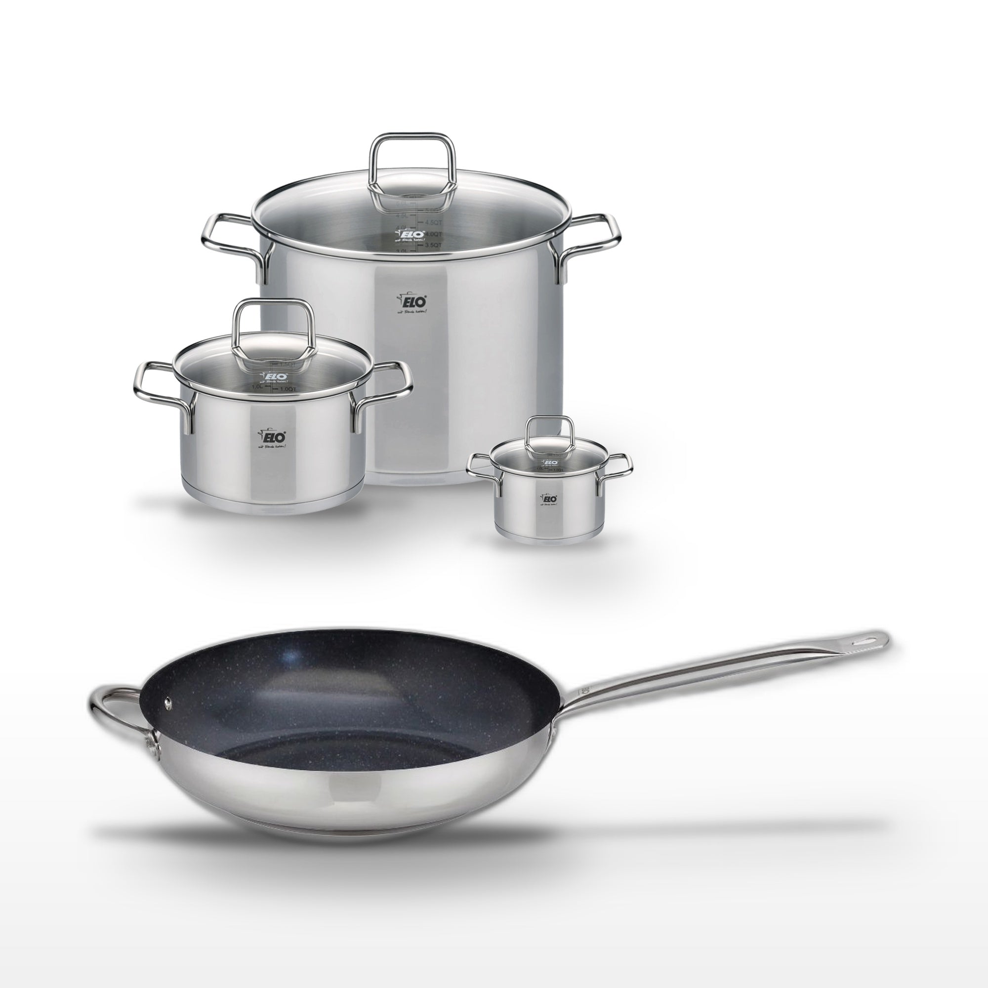 Batterie De Cuisine 1 Poêle 32cm + 3 Faitouts