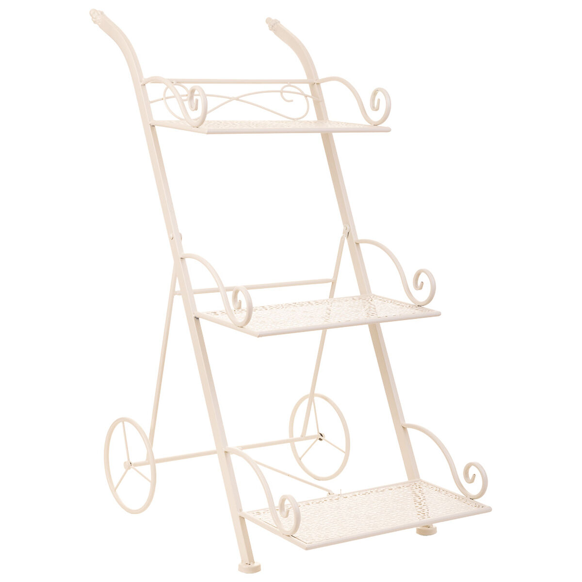 Sous-pot Alexandra House Living Blanc Métal Fer 25 X 32 X 55 Cm