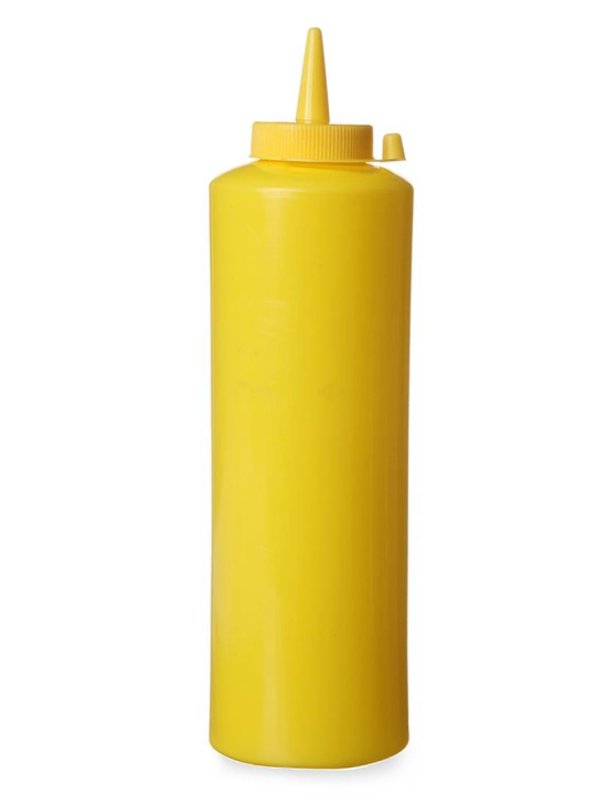 Récipient Doseur Pour Sauces Froides 0,7 L Jaune - Hendi 557907
