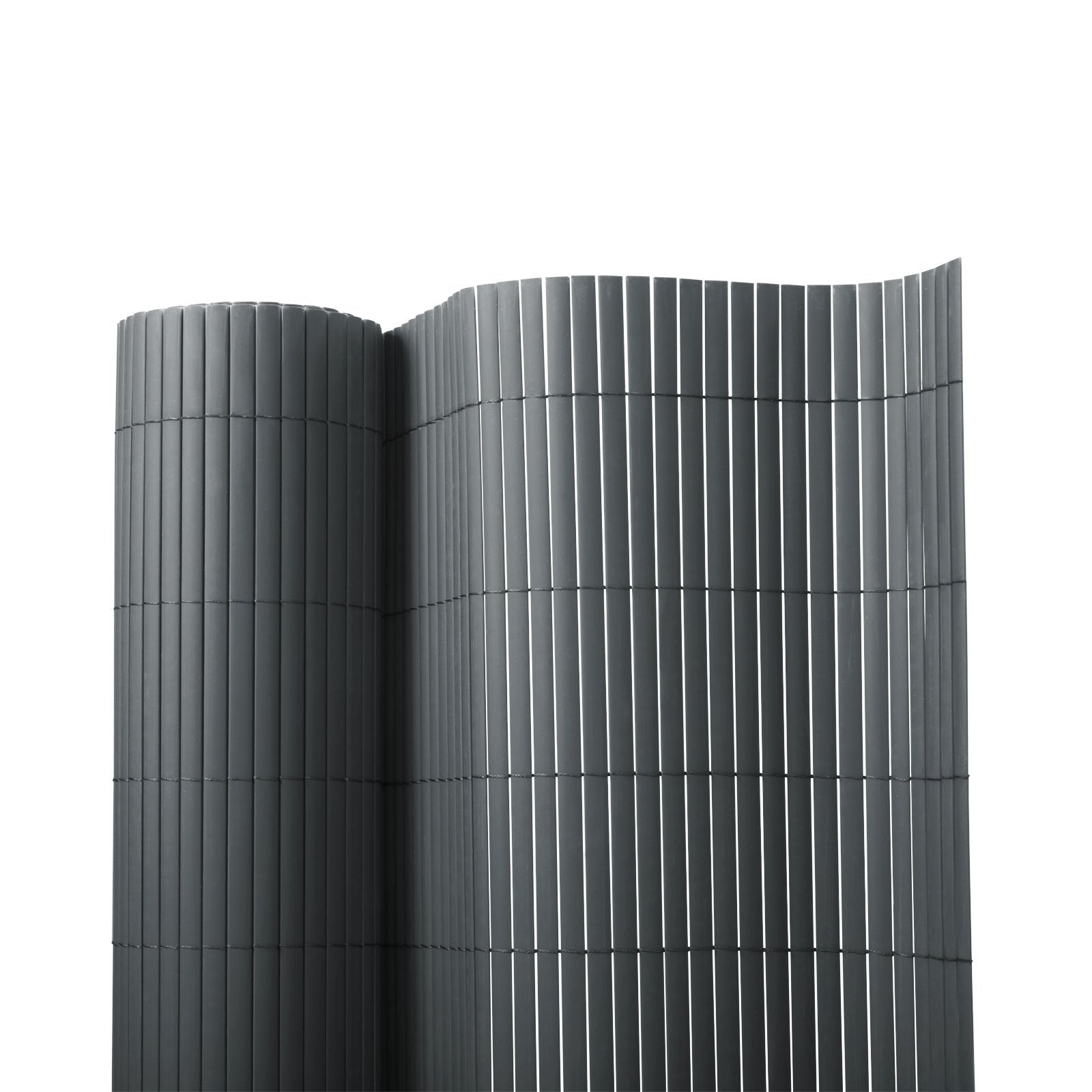 Canisse Pvc Brise Vue, Gris 100 X 300 Cm - Floordirekt