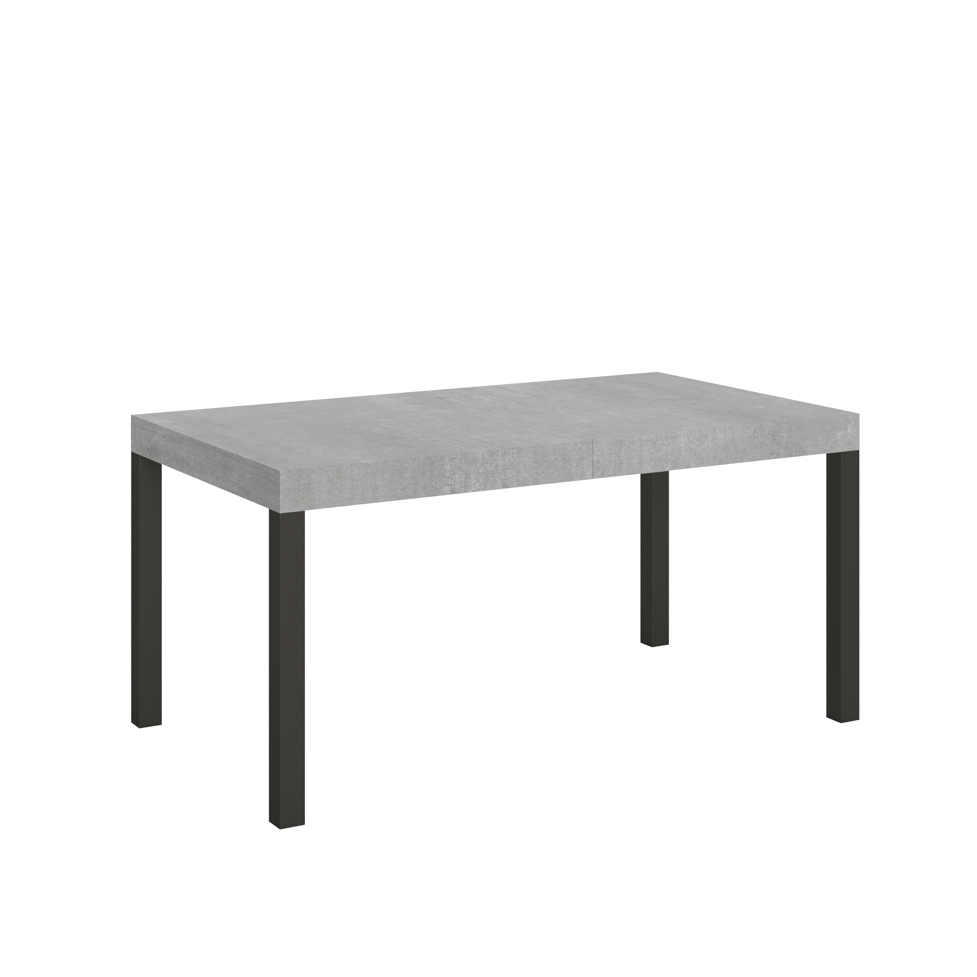 Table Extensible 90x160/264 Cm Everyday Cement Structure Anthracite
