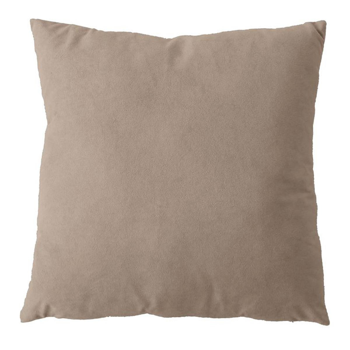 Coussin Déco En Velours "câlin" 40x40cm Naturel