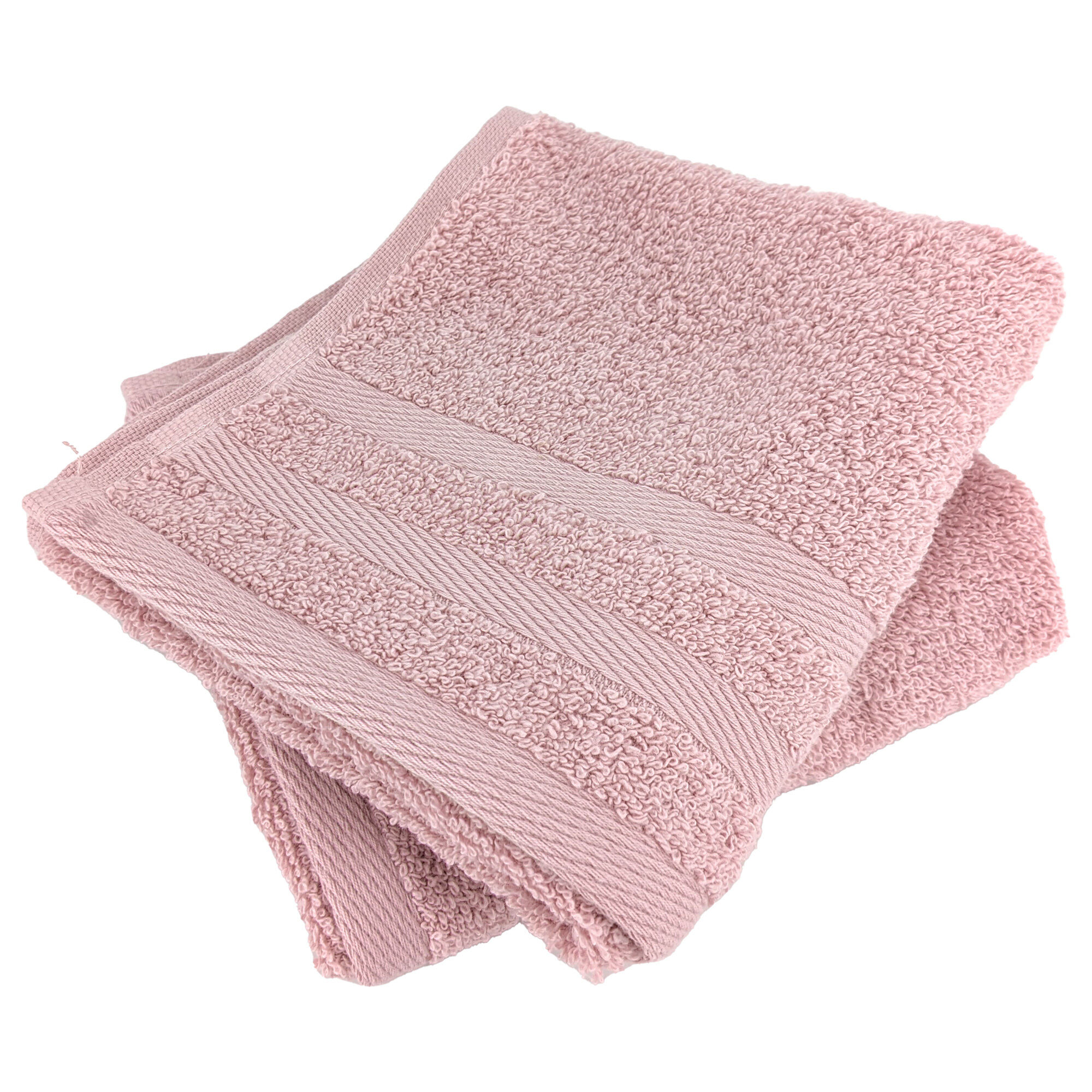 Lot De 2 Serviettes Invité 33x50 Cm Efficience Pure Rose Flamingo