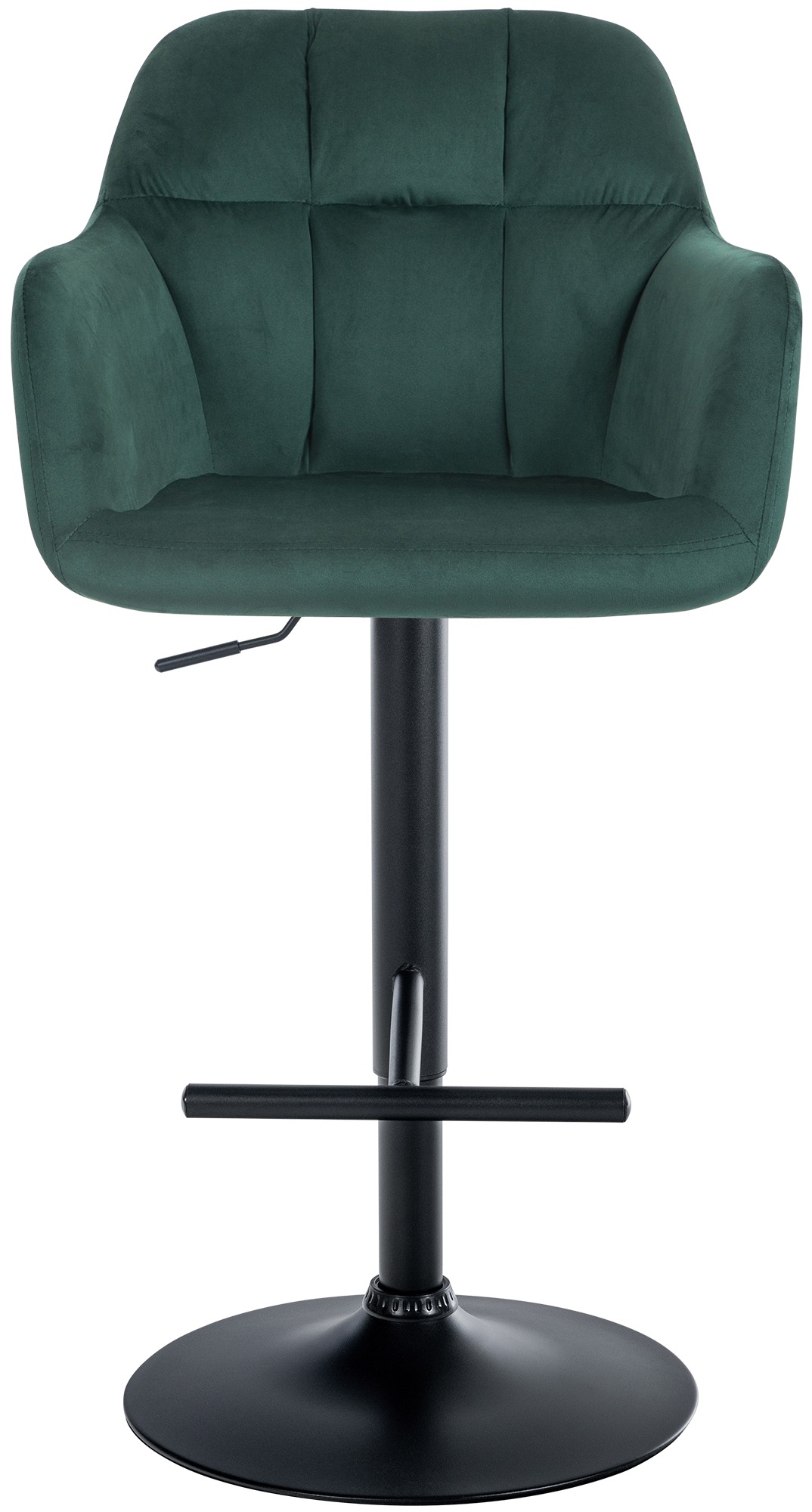 Tabouret De Bar Natoma Velours Noir Vert