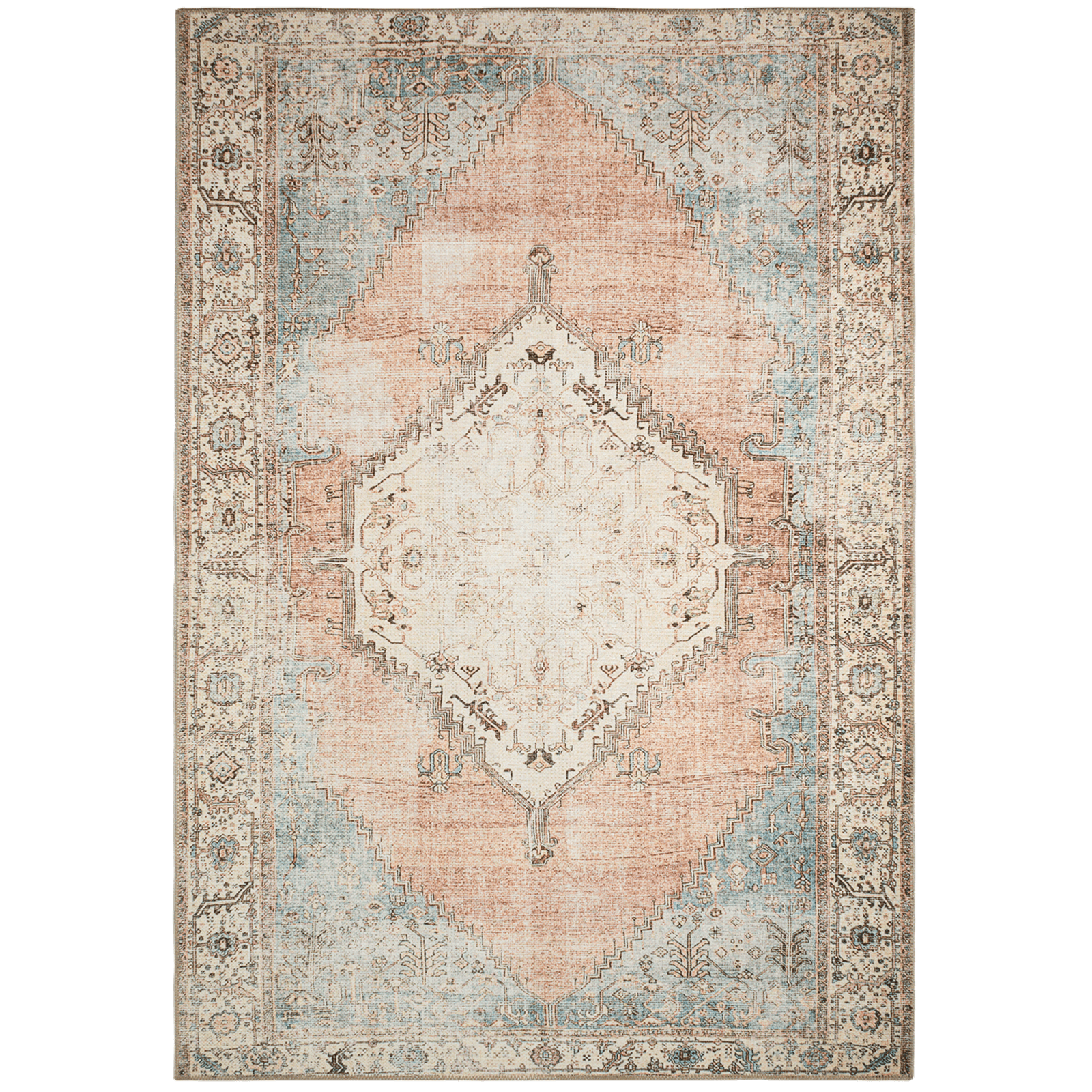 Tapis Imprimé Intérieur Carry Vintage - 120 X 170 Cm