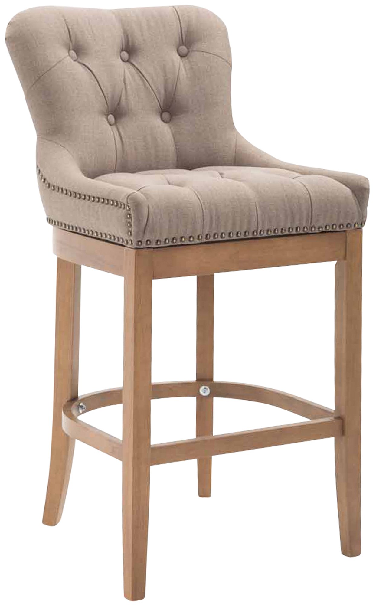 Tabouret De Bar Lakewood Tissu, Clair Antique Taupe