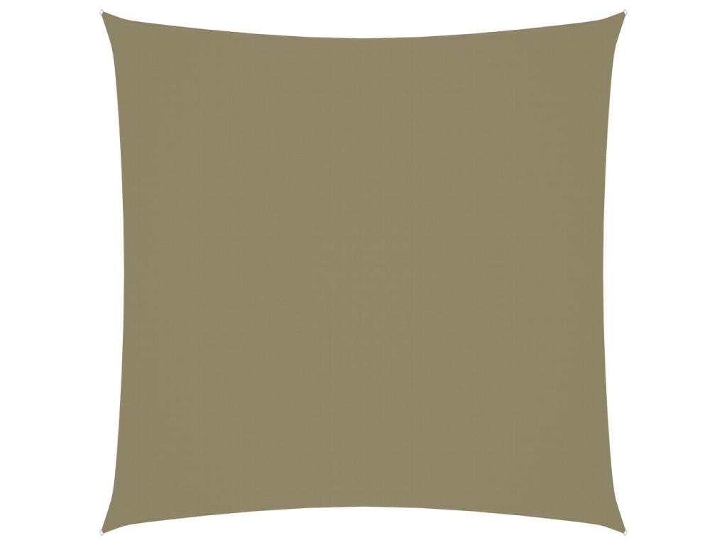 Voile Toile D'ombrage Parasol Tissu Oxford Carré 7 X 7 M Beige 02_0009537