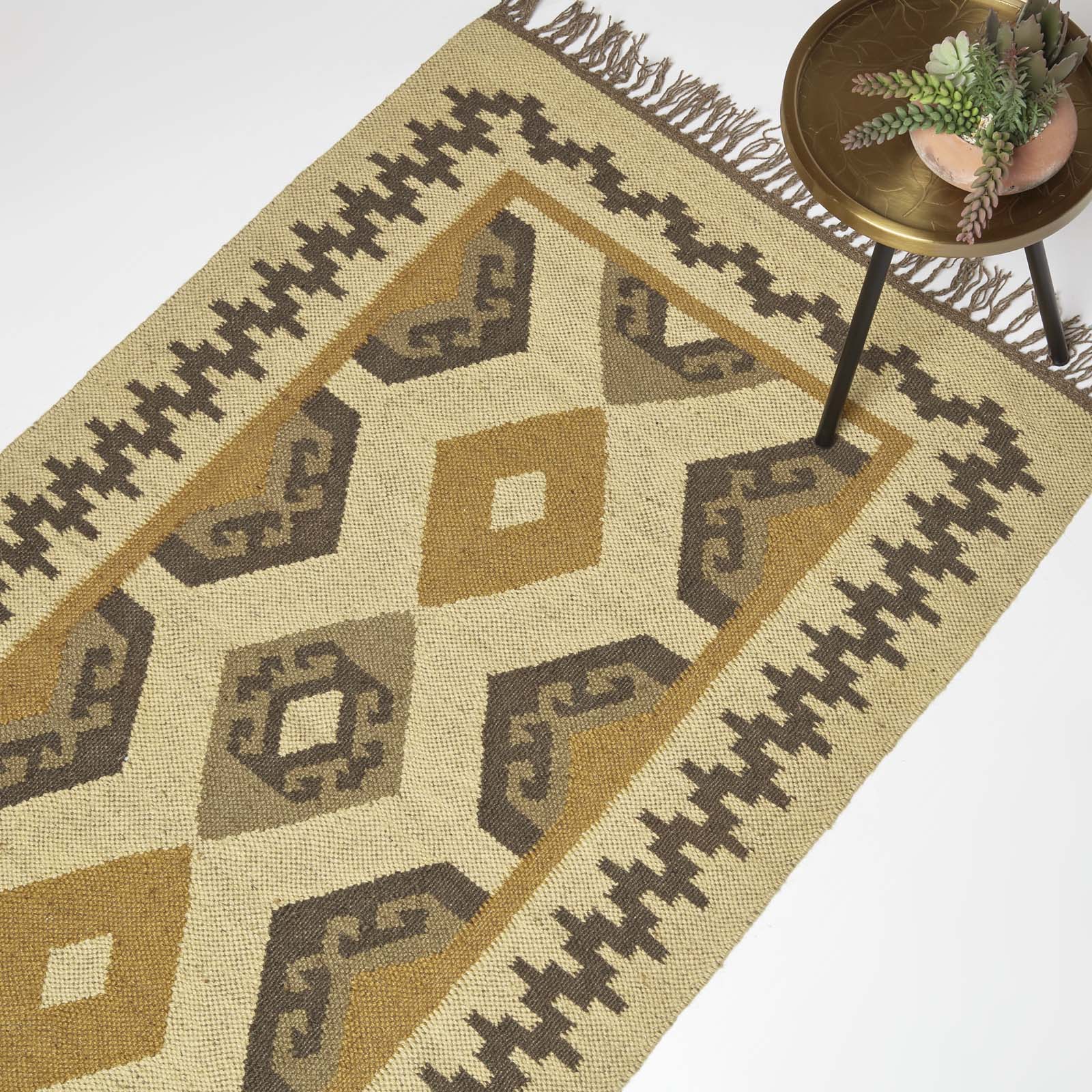 Tapis Kilim En Jute Et Laine Multicolore Ravar 160x230cm - Homescapes