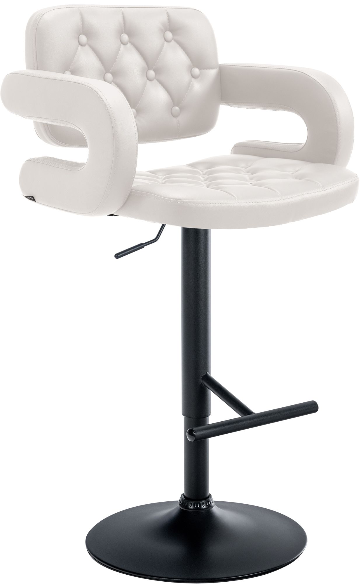 Tabouret De Bar Dublin Noir Blanc