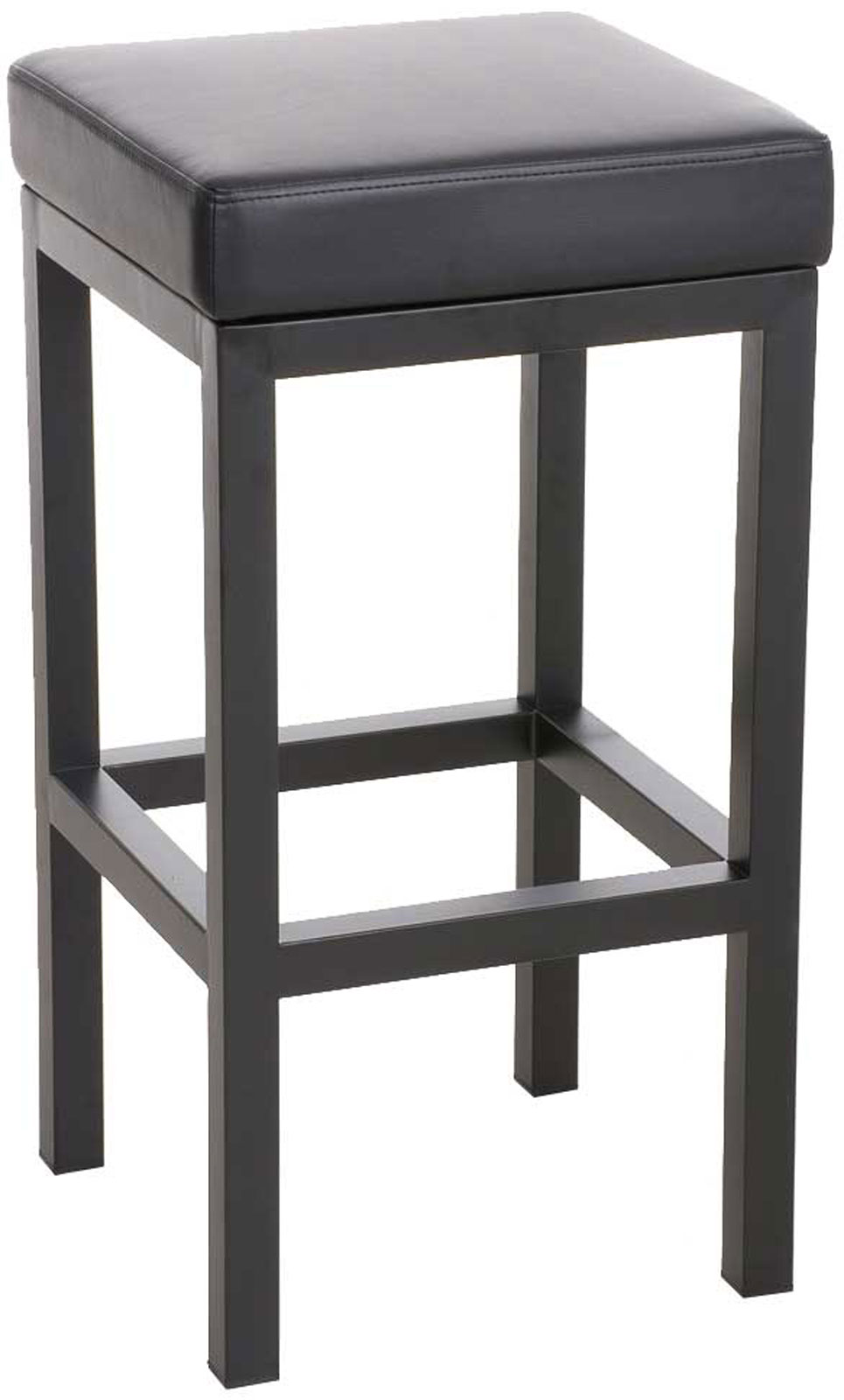 Tabouret De Bar Taylor B85 Simili Cuir Noir