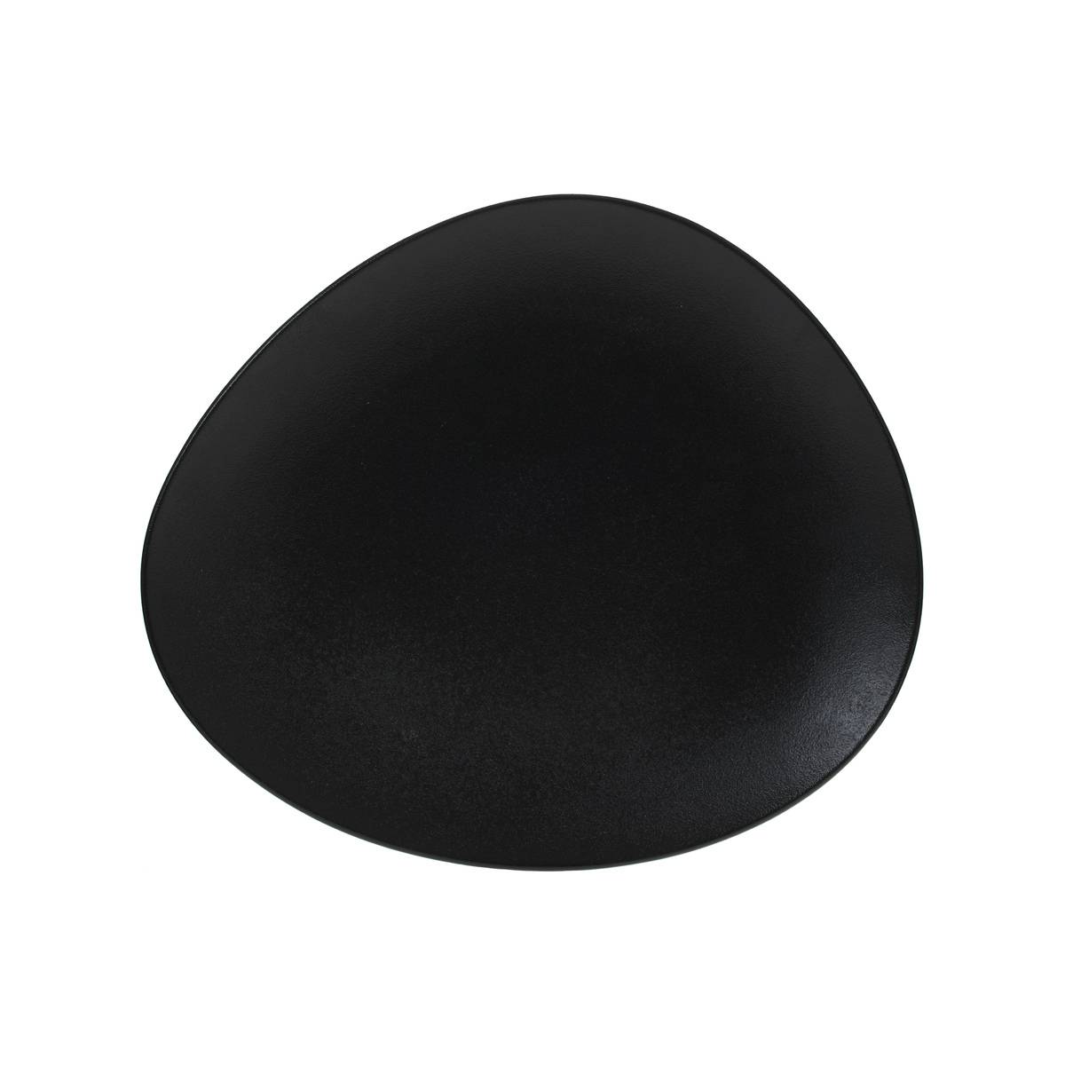 Assiette Dessert Galet Noir 23 Cm - Sg Secret De Gourmet