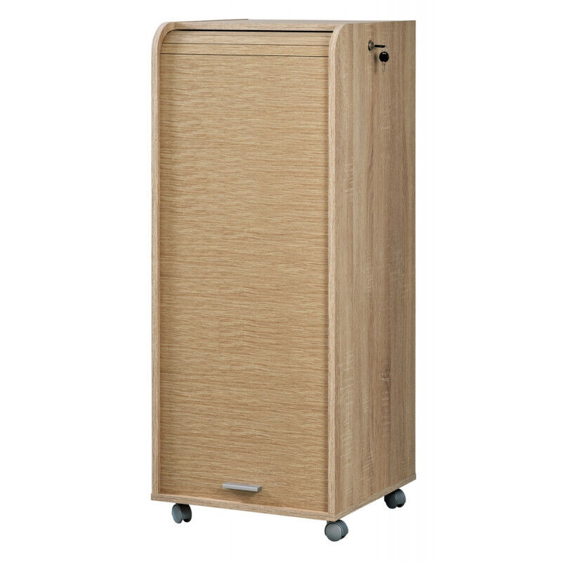 Caisson De Bureau Beaux Meubles Pas Chers 3 Tiroirs 3 Niches Mobile Serrure 47,2 X 107,6 X 47 Cm