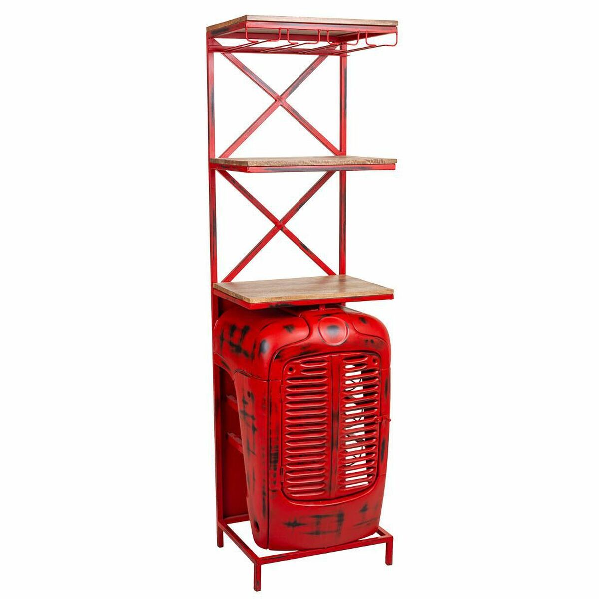 Meuble Bar Alexandra House Living Rouge 40 X 185 X 84 Cm