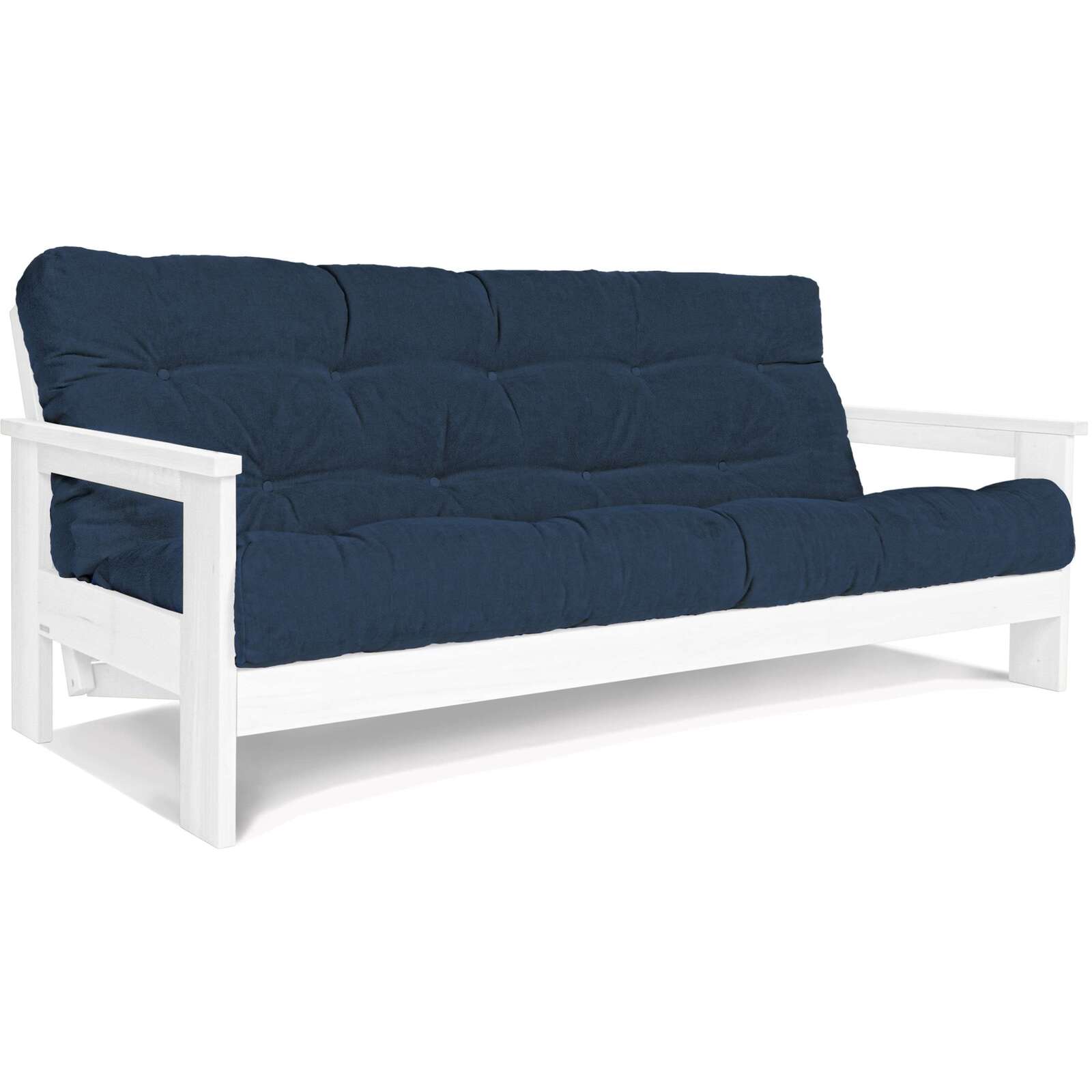 Canapé Lit Mexico - 145 X 200 Cm - Bois Clair Et Beige
