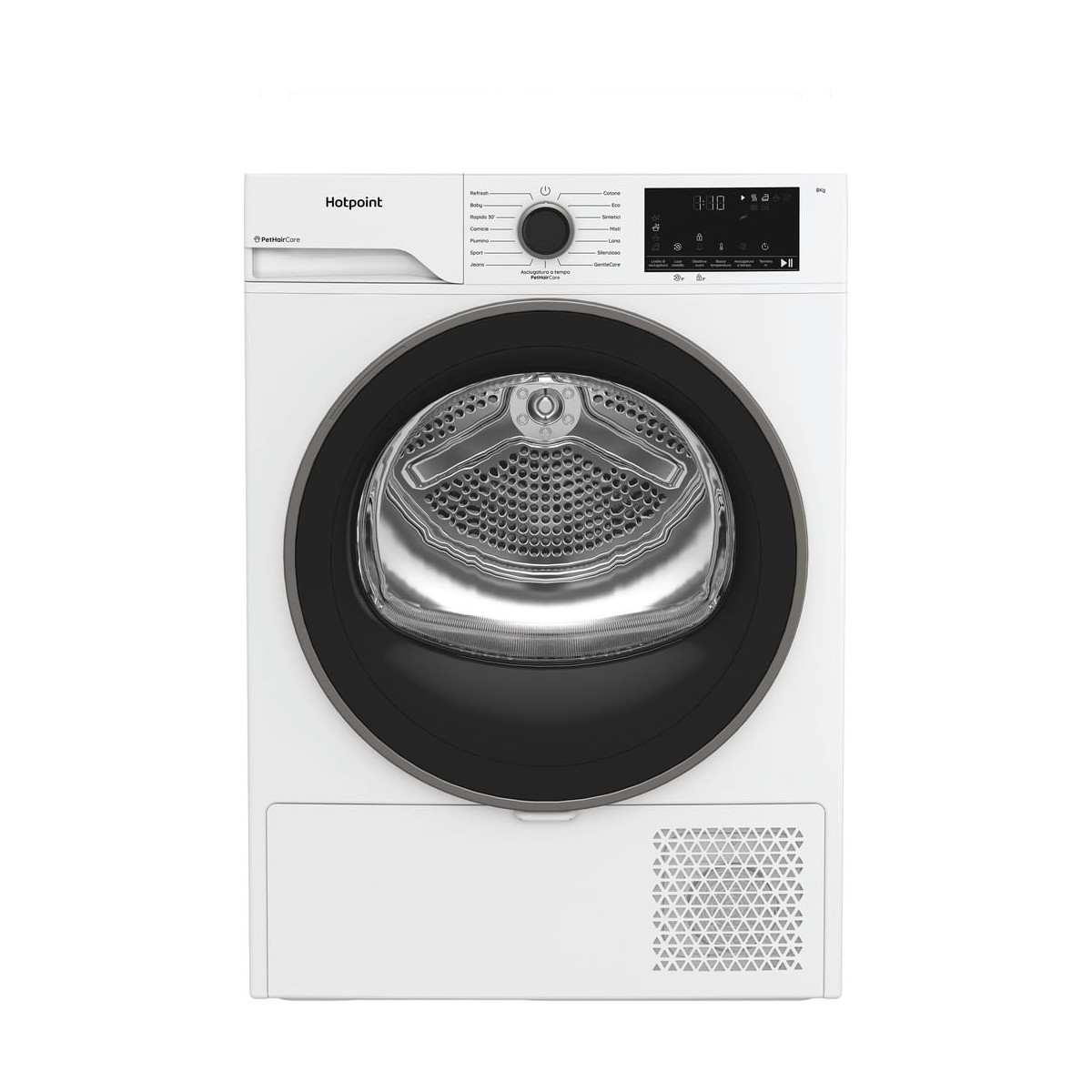 Hotpoint Ariston Hpt 84d Bs It, Capacità 8kg, Classe C, Easyiron, Pethair Removal Profondità Mobile 54cm