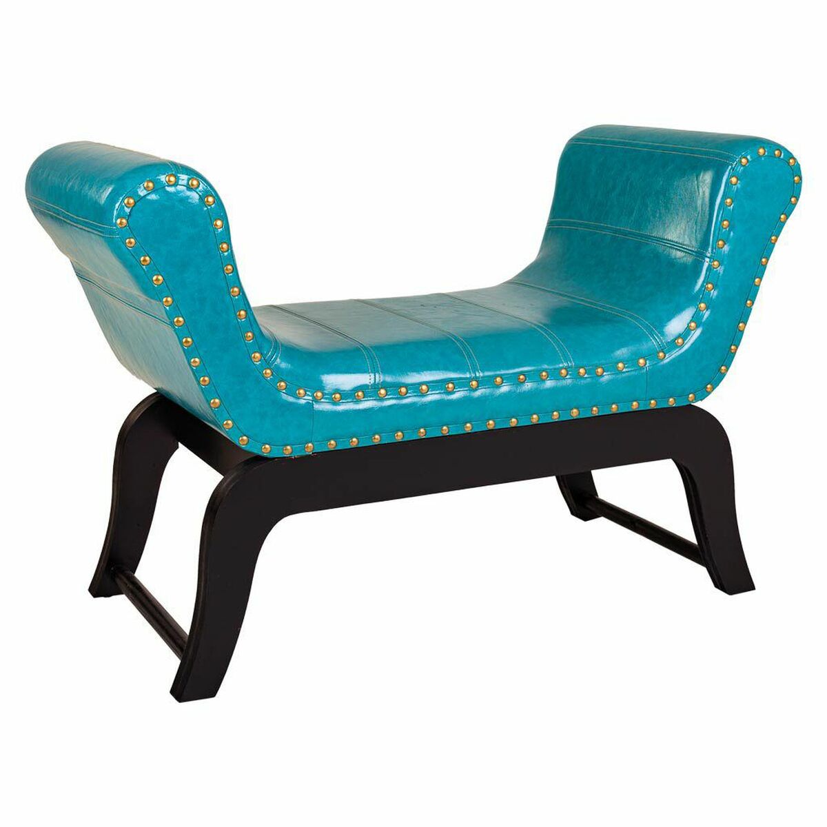 Banquette Alexandra House Living Bleu Polyuréthane Bois Mdf 40 X 65 X 90 Cm