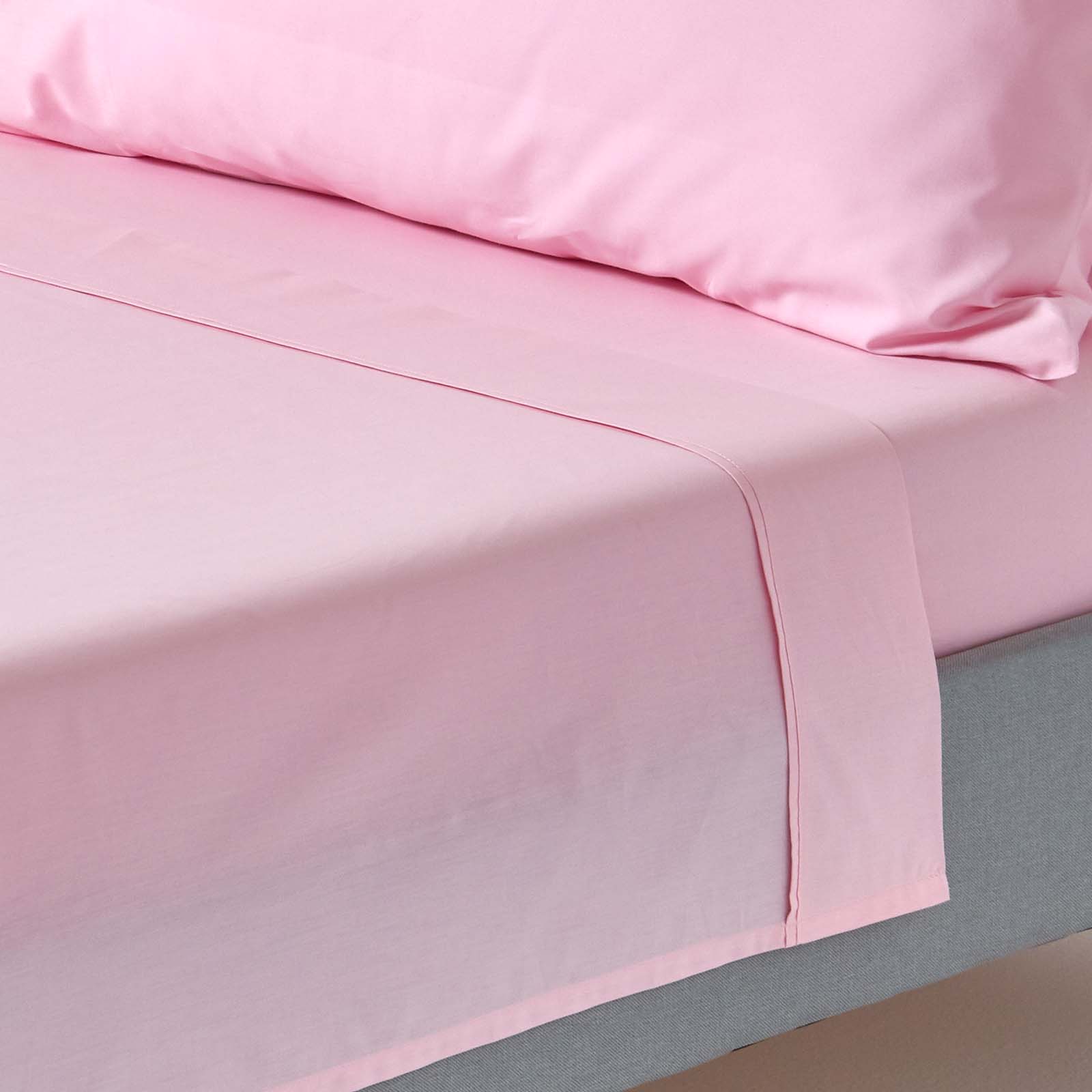 Drap Plat 270x300cm Rose Coton Égyptien 200tc Homescapes