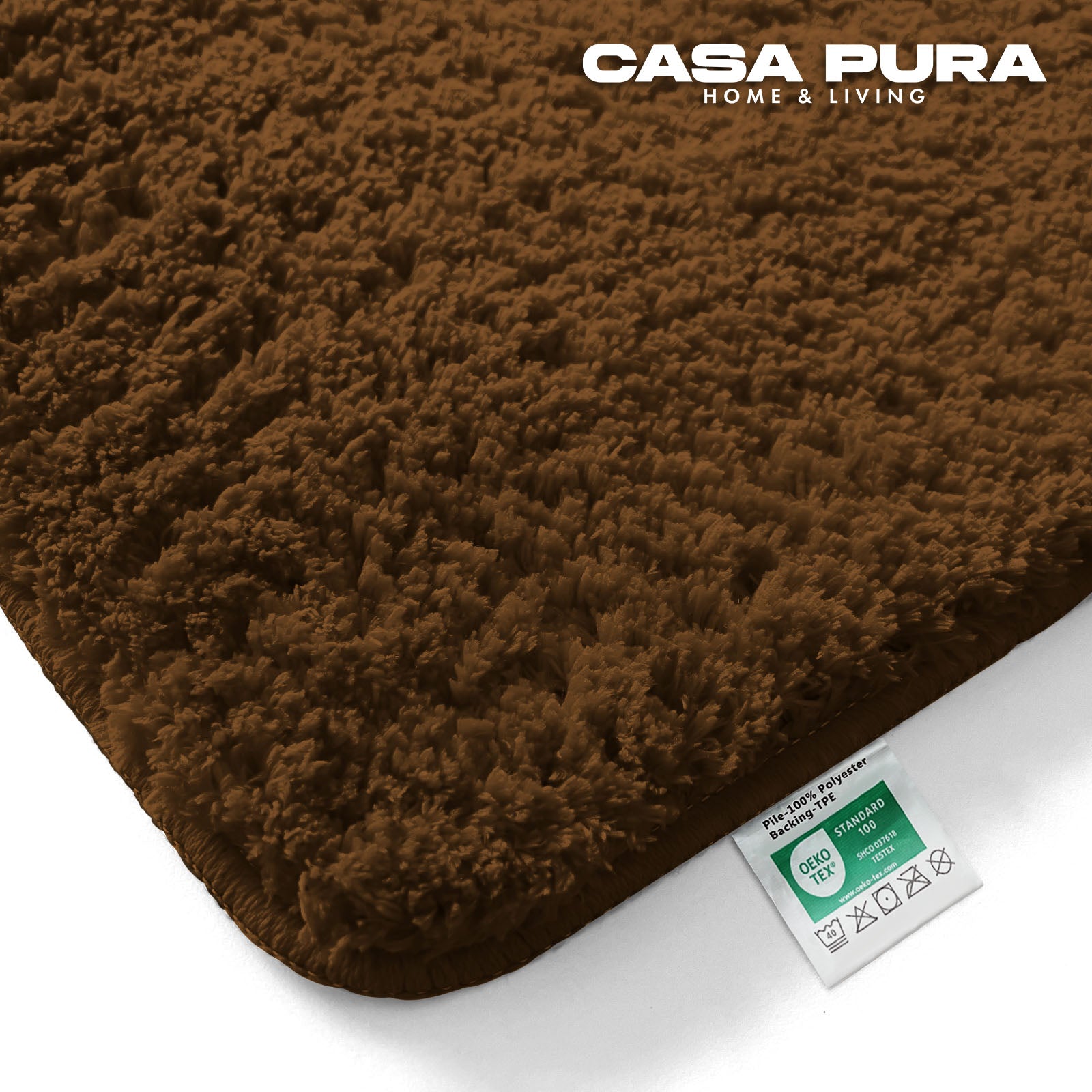Tapis De Bain Sky Uni Terre 70 X 120 Cm