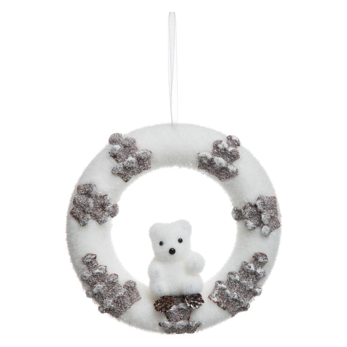 Couronne Avec Personnage 22cm Polystyrène - Feeric Lights & Christmas