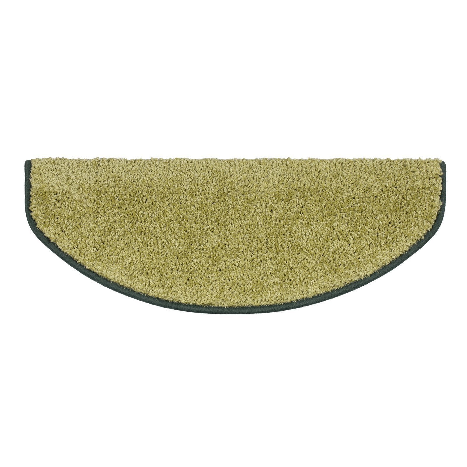 Tapis D'escalier Shaggy Sphinx Demi-circulaire 23,5 X 65 Cm Vert