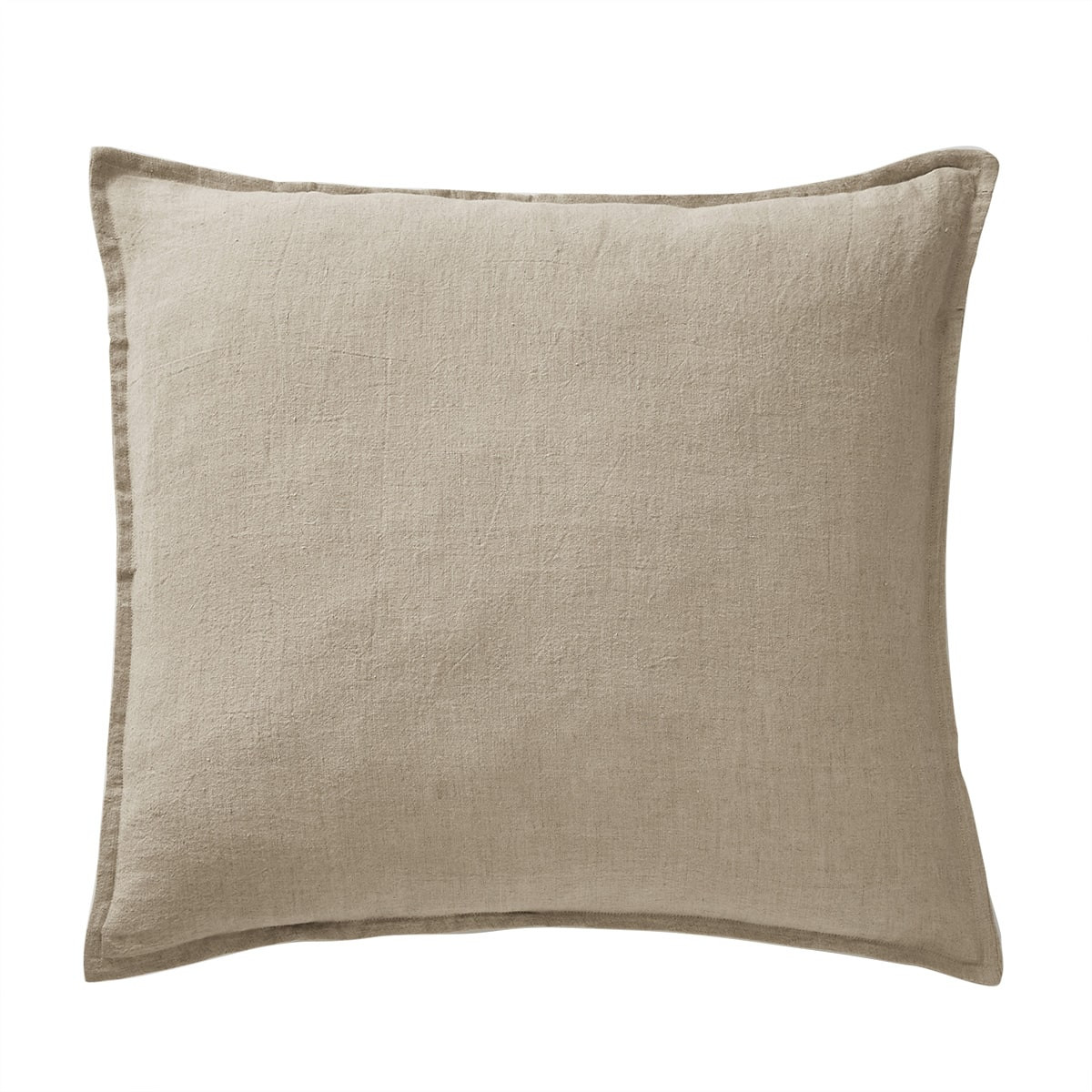 Margaux - Taie D'oreiller 60x60cm Lin Lavé Coloris Sable