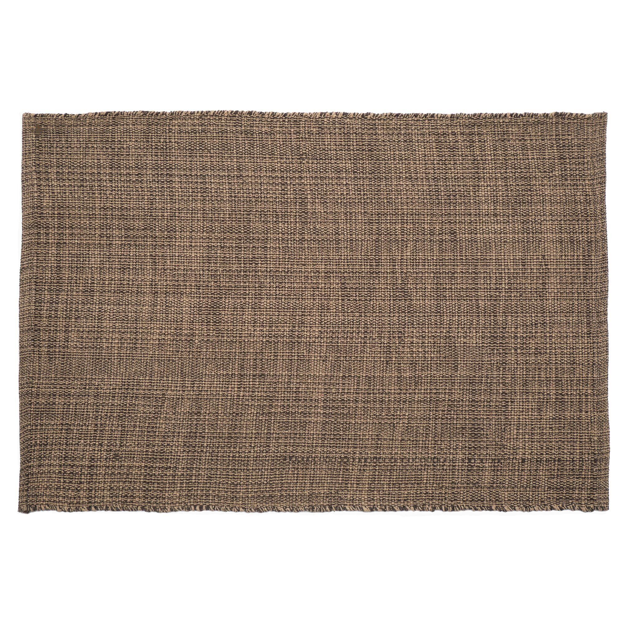 Tapis Rectangulaire 170x240 Cm Pur Coton Moorea Gris Schiste