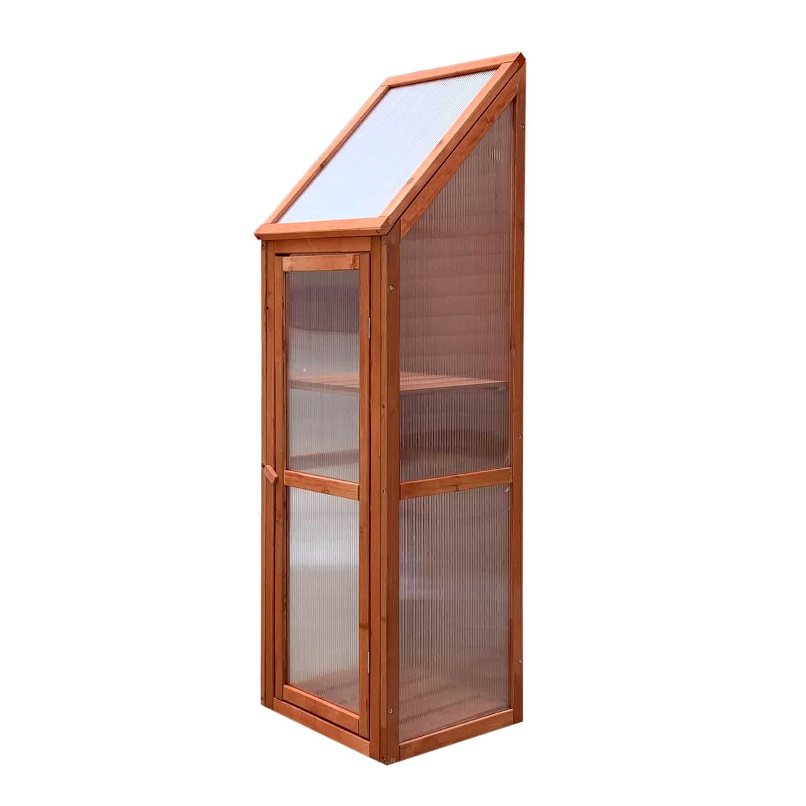 Gardiun - Serre De Jardin Wooden Iii 41x35x132 Cm En Bois Et Polycarbonate