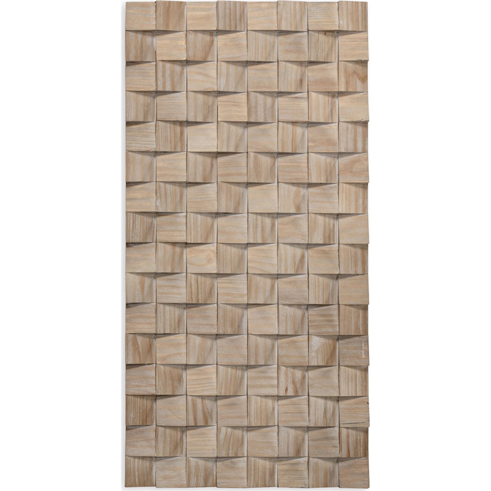 Sculpture Murale Bois Naturel Relief Effet 3d Décoratif - Bois Naturel Clair Chaleureux