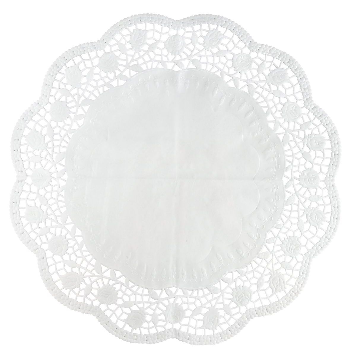 Lot De 15 Napperons Papier Ronds Pour Tartes Et Gâteaux
