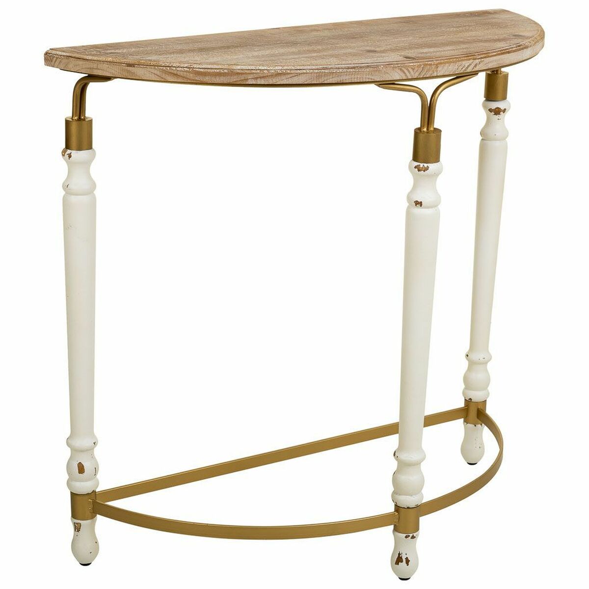 Meuble D'entrée Alexandra House Living Blanc Métal Bois D'épicéa Bois Mdf 35 X 76 X 80 Cm