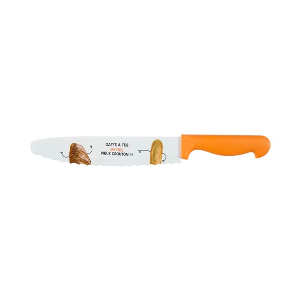 Couteau À Pain - Cook Concept - Ludique - Découpe Nette - Orange Et Blanc