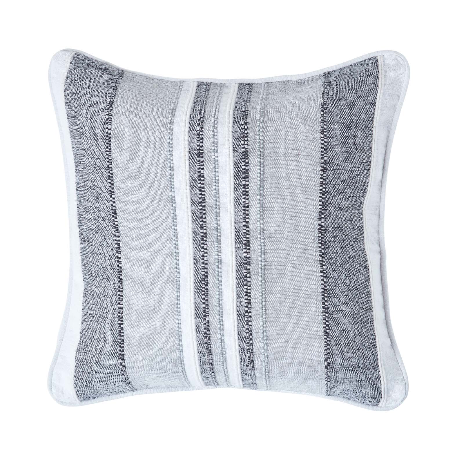 Housse De Coussin À Rayures Morocco Monochrome, 45x45cm - Homescapes