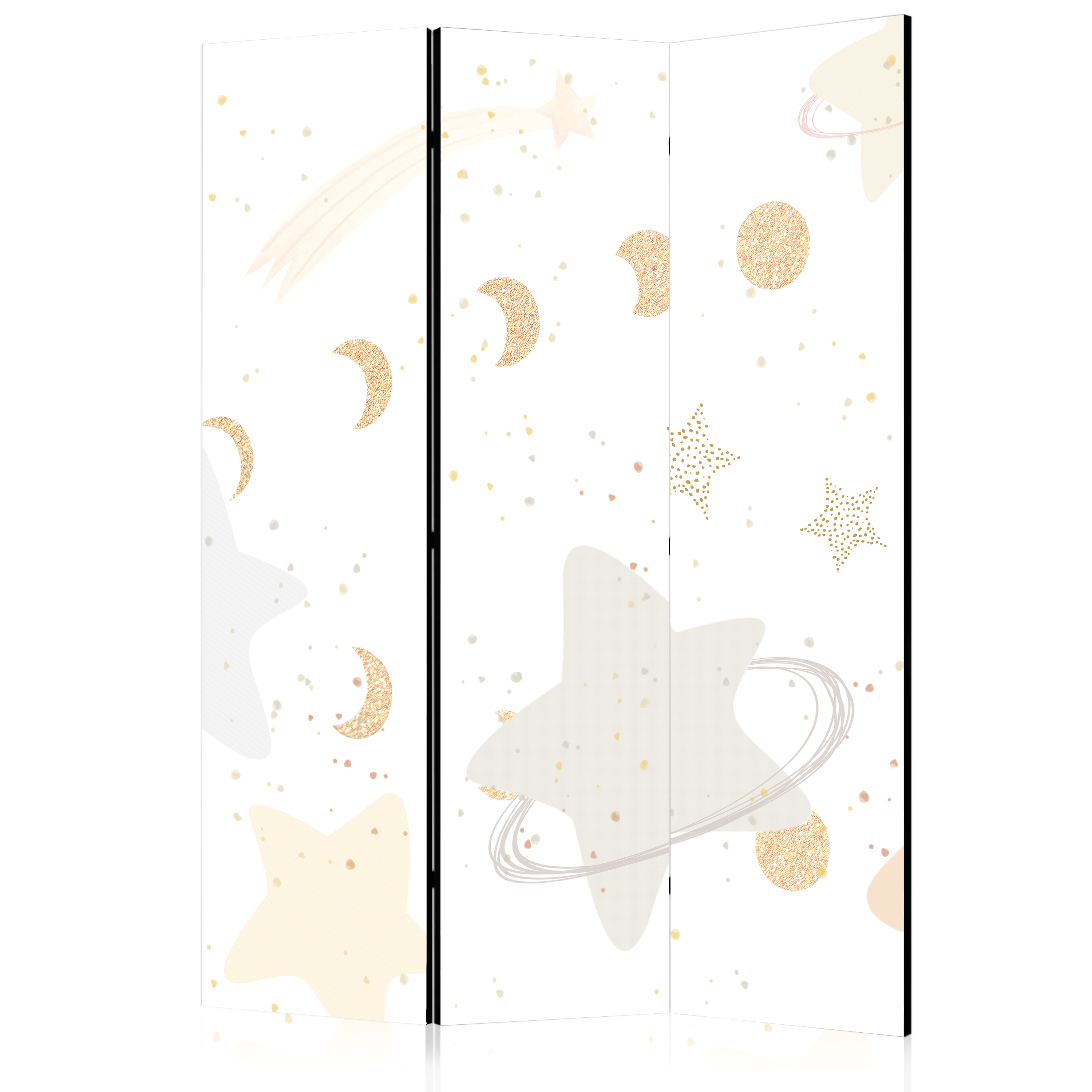 Paravent - Phases De Lune Parmi Les Étoiles Avec Stardust 135x172