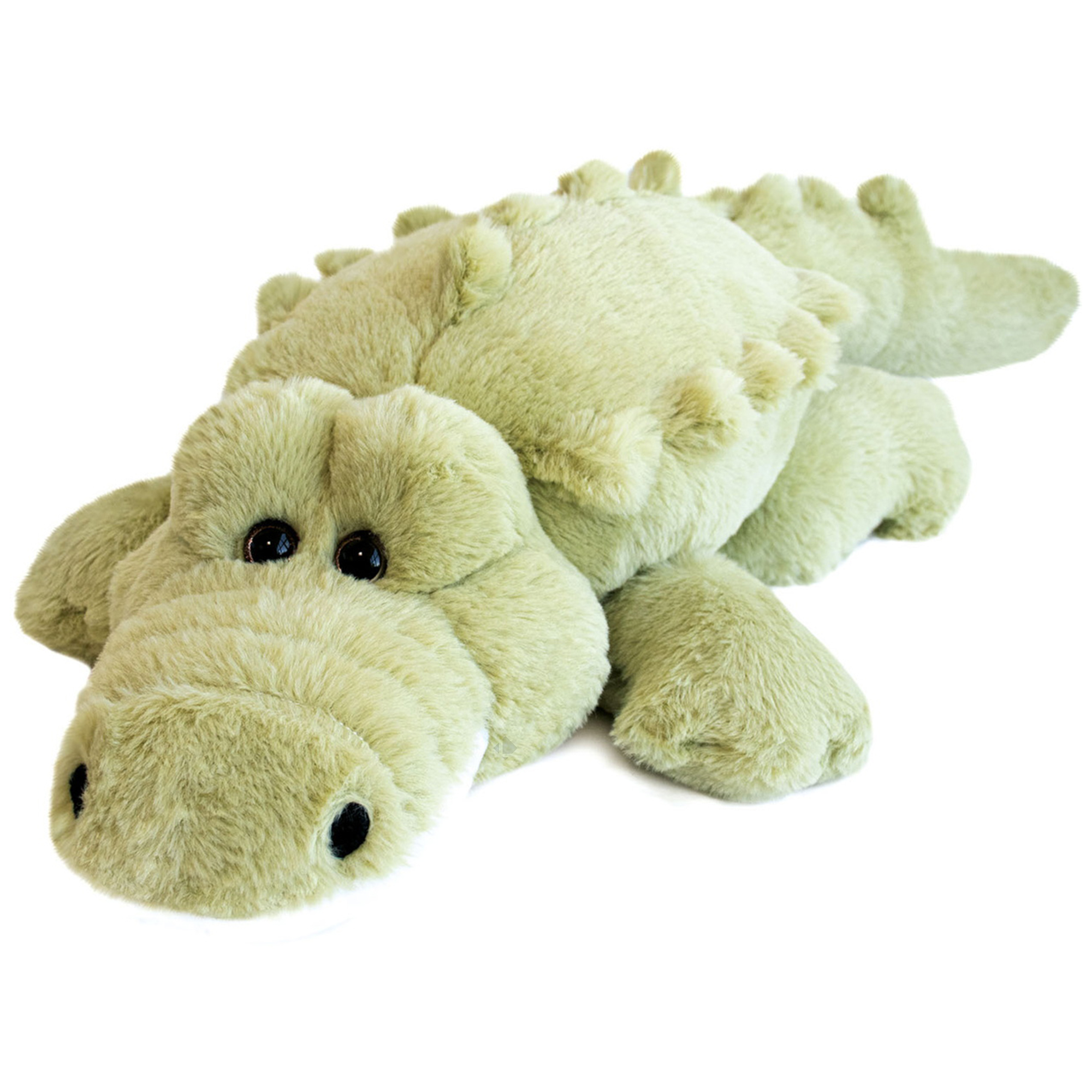 Peluche Crocodile 80 Cm Polyester Dans La Foret Tropicale Vert