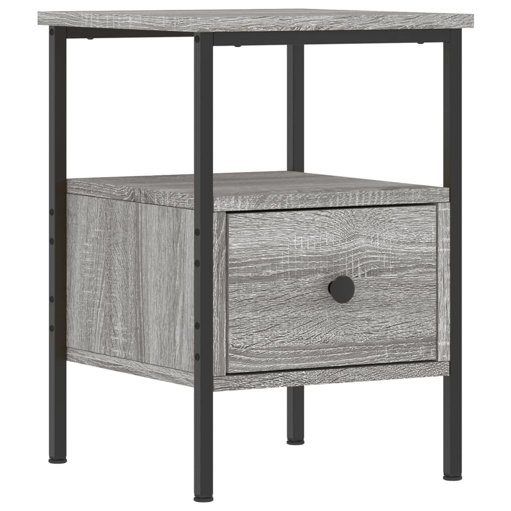 Table De Chevet Avec Tiroir Et Étagère 34 X 36 X 50 Cm Bois Dec034589