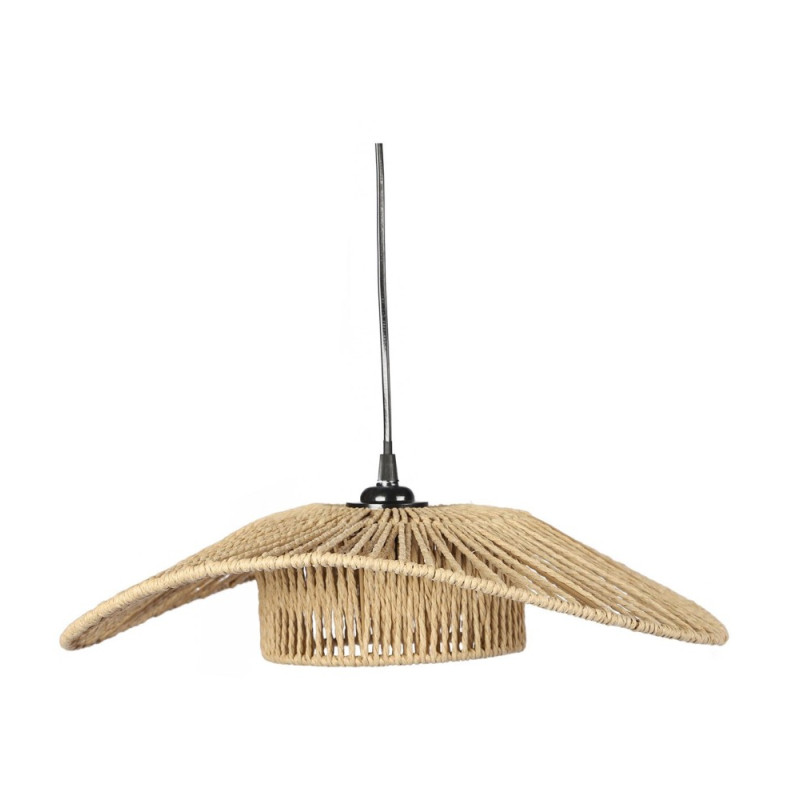 Suspension Luminaire "victoria" En Corde Tressée - D 45 X H 11 Cm