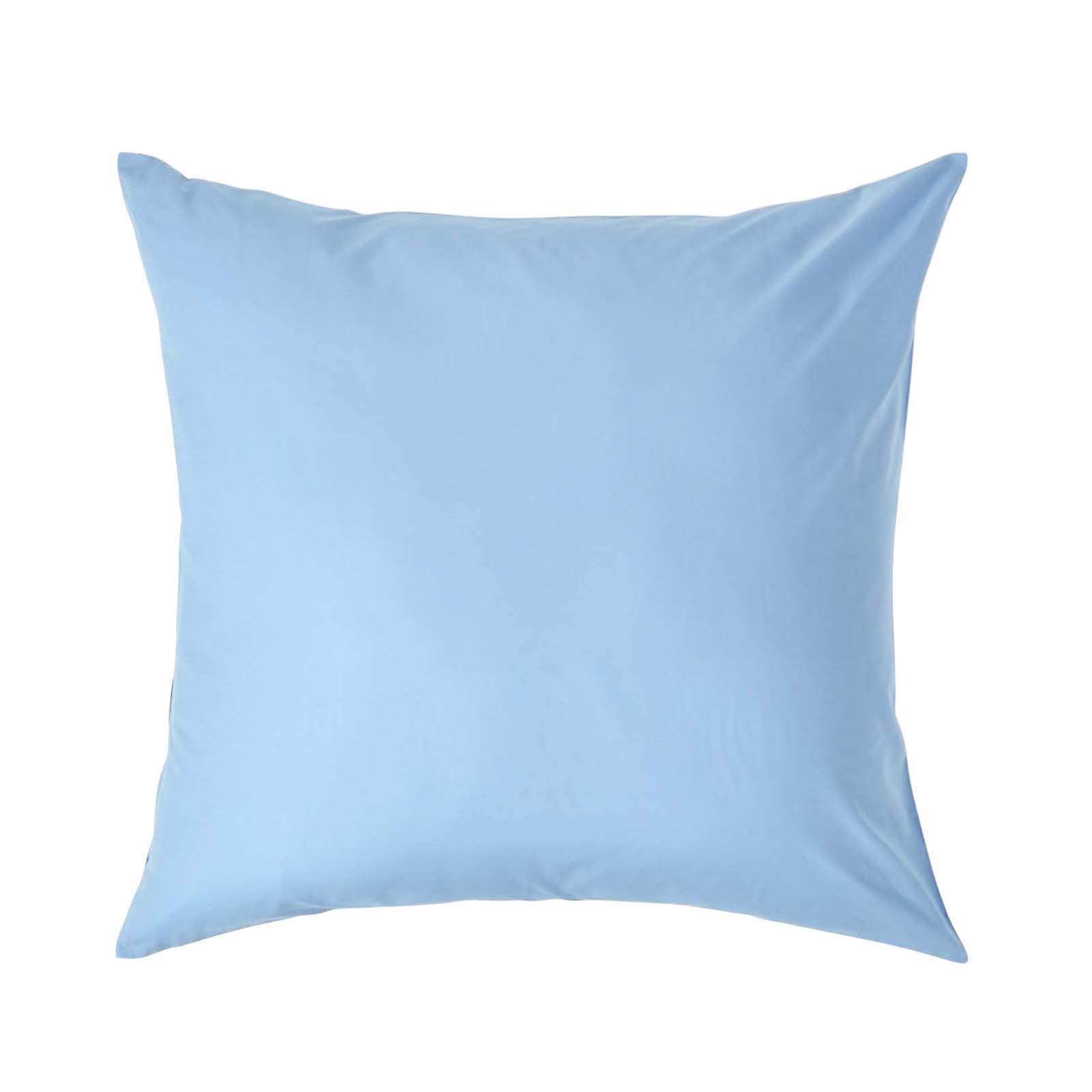 Taie D'oreiller 60x60cm Bleu Coton Égyptien 200tc Homescapes