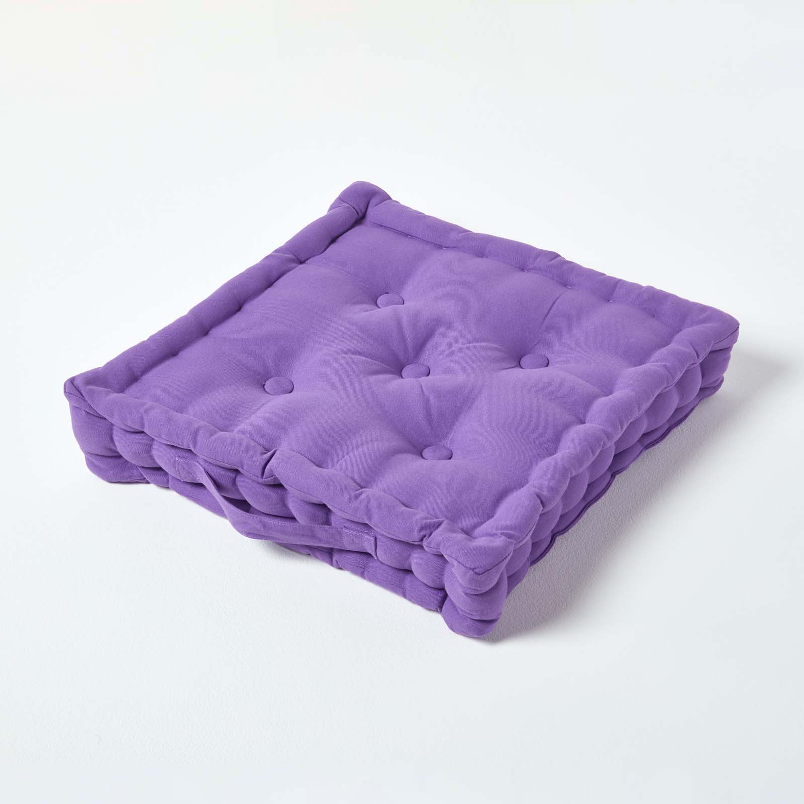 Coussin De Sol Violet Uni 50x50cm - Homescapes