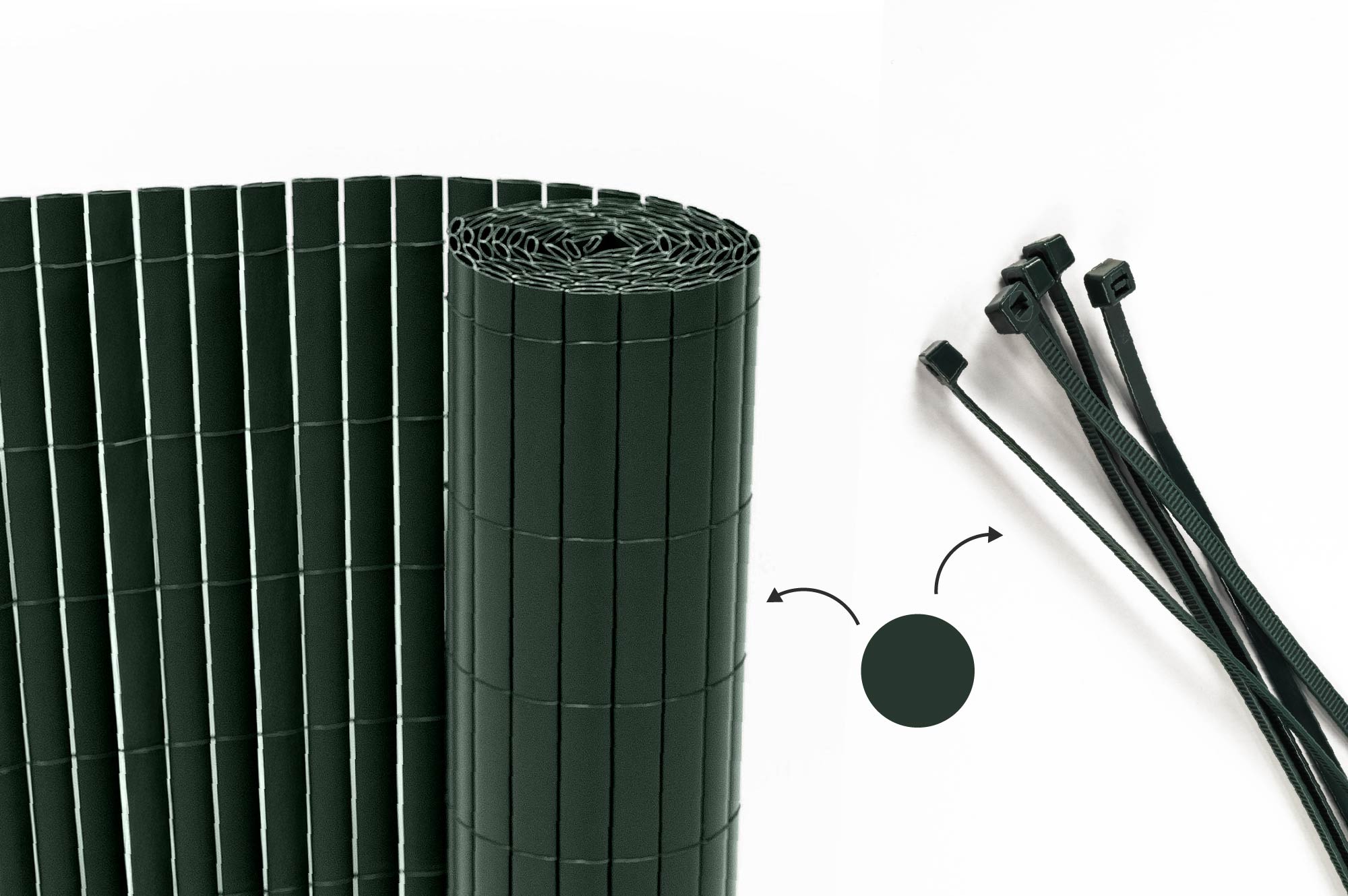 Casanoov Canisse Pvc Viso L.8m X H.1,8m Vert