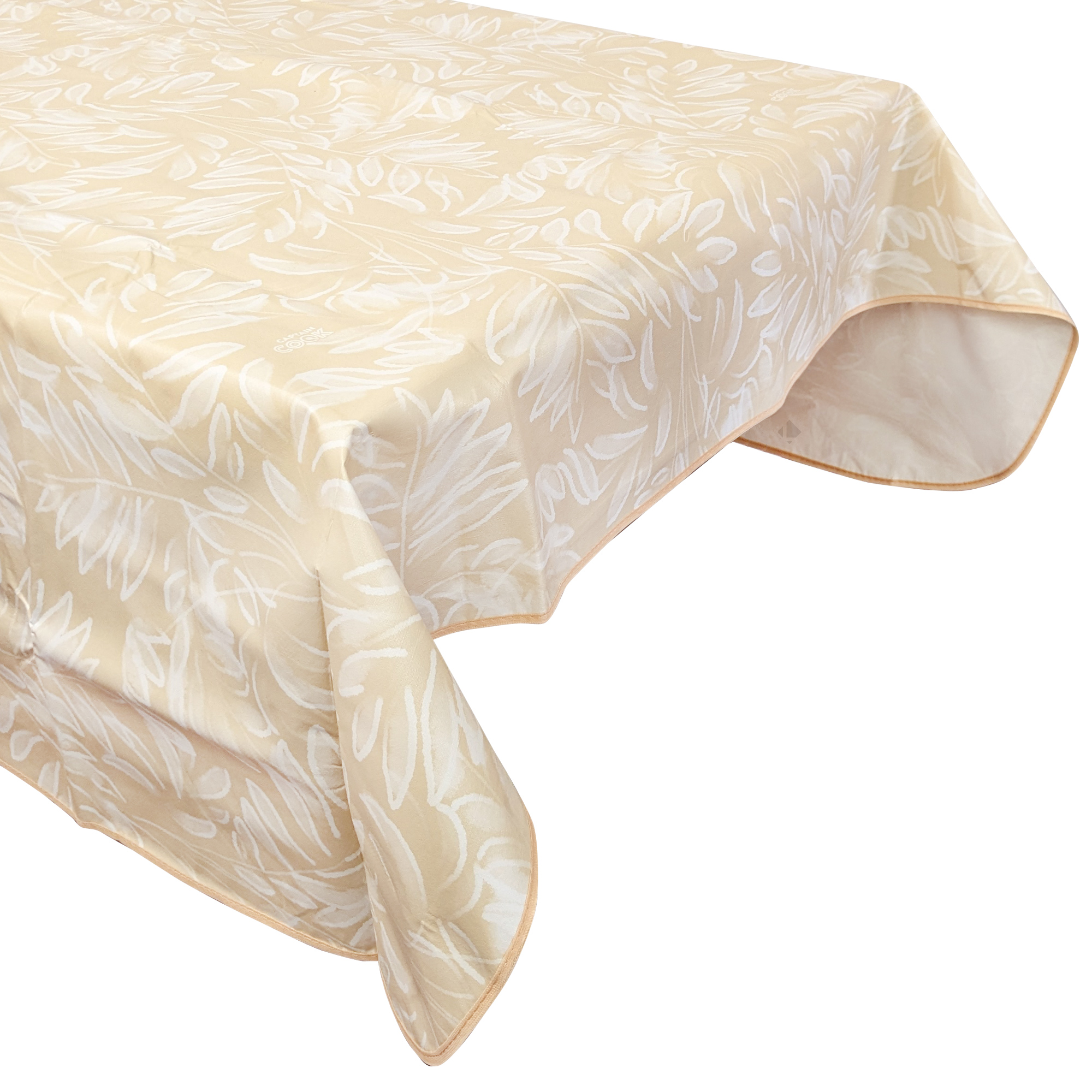 Nappe Rectangulaire 140x220 Cm Antitaches Verdure Jaune Sable