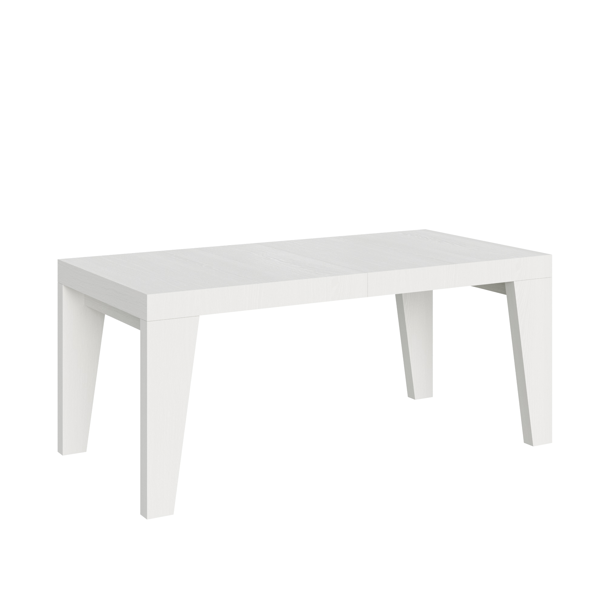 Table Extensible 200/304x90 Cm Naxy Frêne Blanc