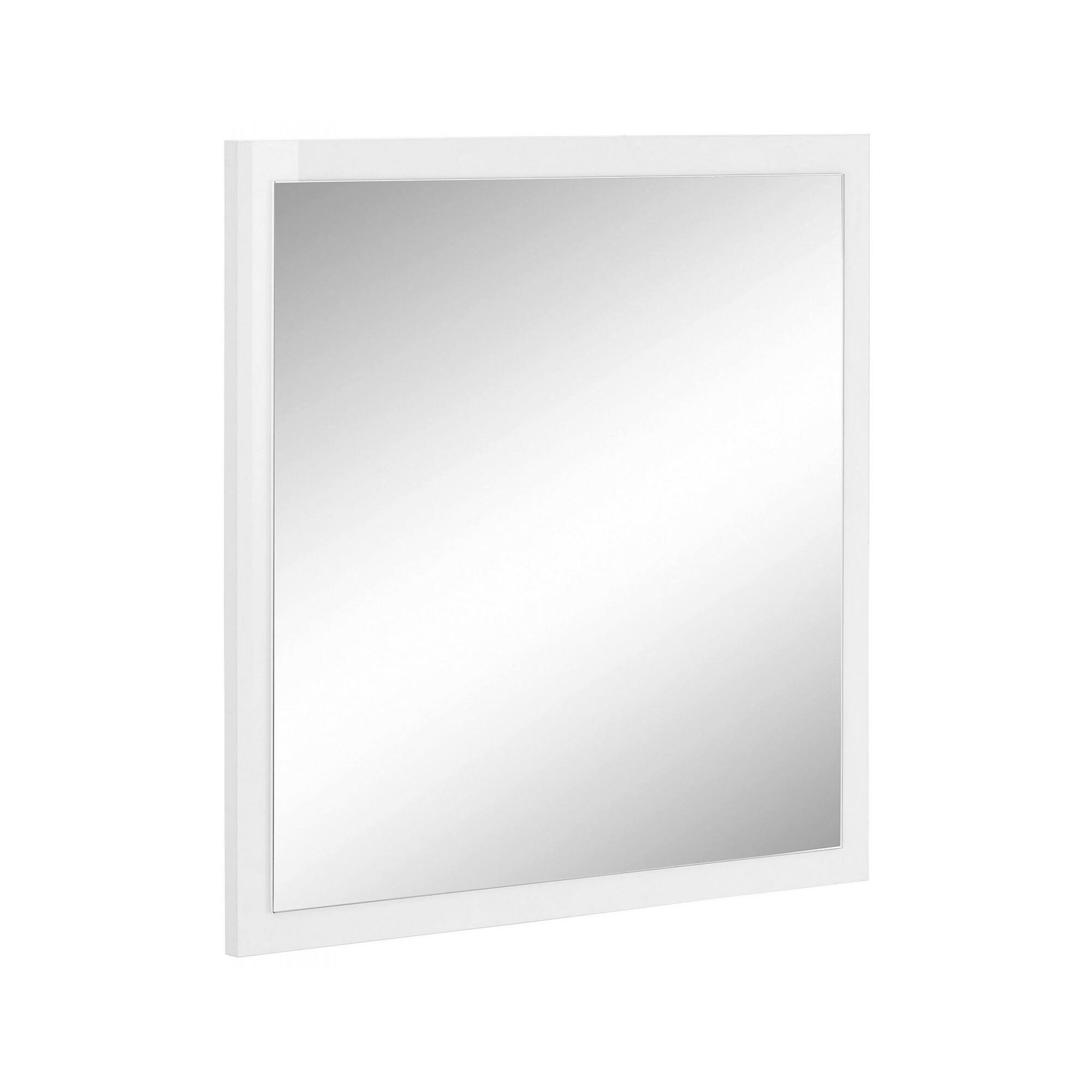 Miroir,blanc Brillant,60x2h60 Cm