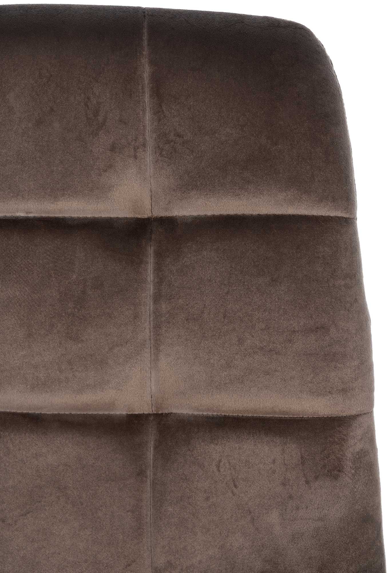 Chaise De Salle À Manger En Velours Tilde Brun