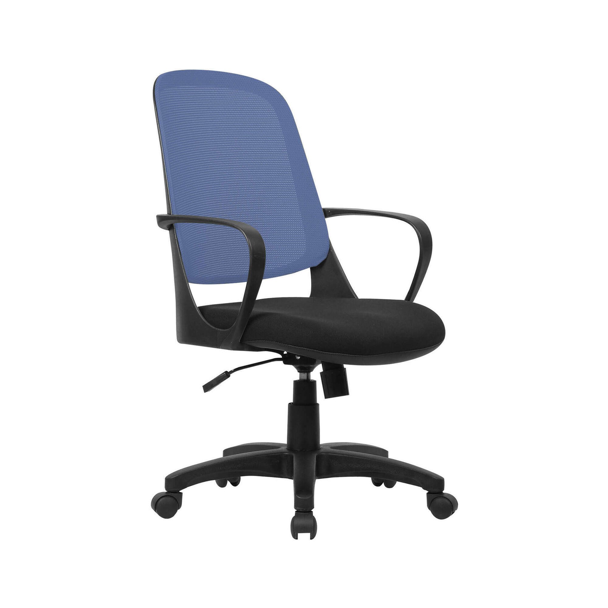 Chaise De Bureau,noir, Bleu,61x60h108 Cm