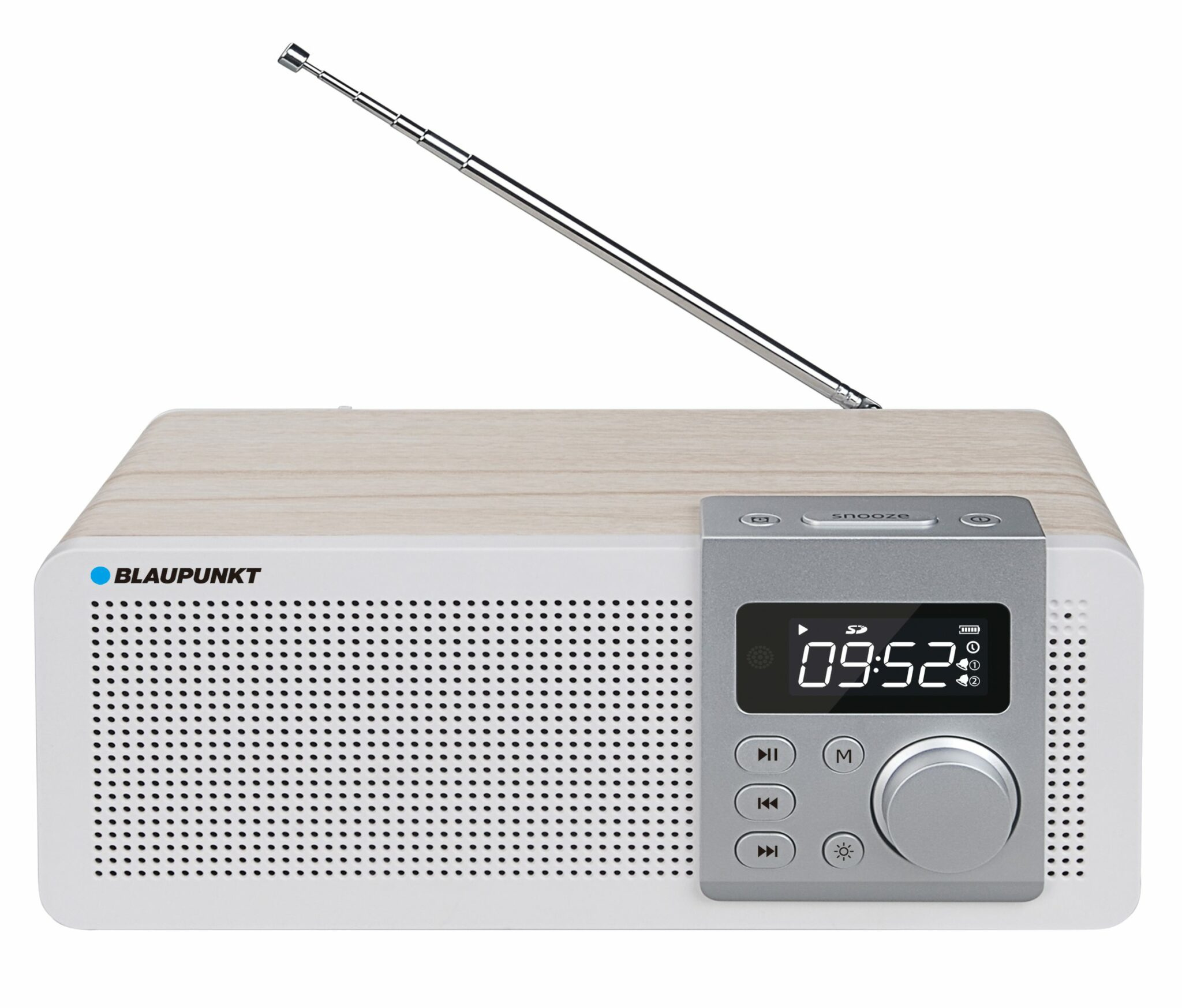 Blaupunkt Pp14bt Radio Portable Numérique Blanc, Bois