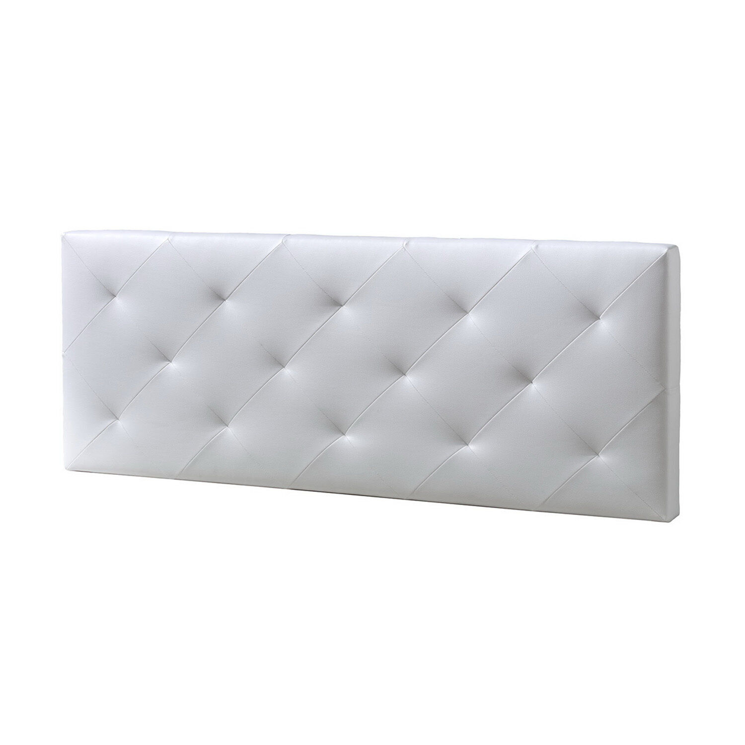 Tête De Lit Rombo 150x60 Cm Blanc, Rembourrée De Mousse