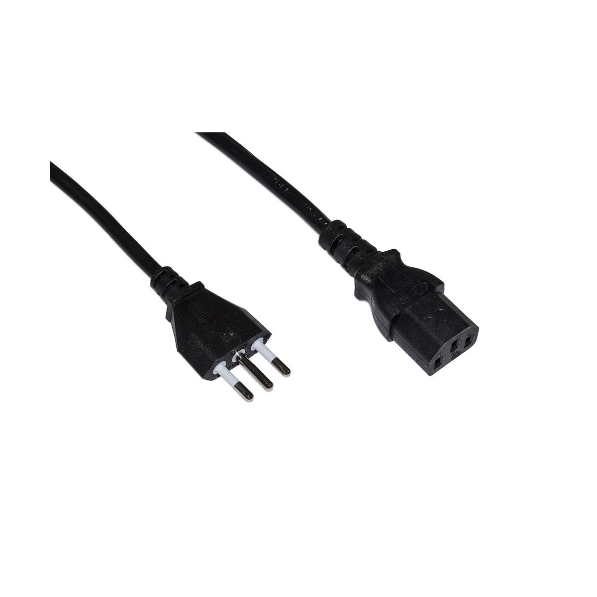 Link Accessori Lkit18 Cavo Di Alimentazione Nero 1,8 M Spina Di Alimentazione Di Tipo L Accoppiatore C13