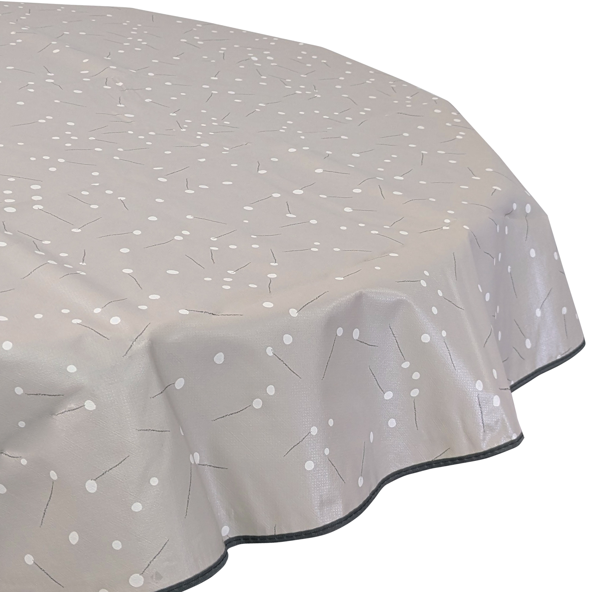 Nappe Ronde 160 Cm Antitaches Light Me Up Gris